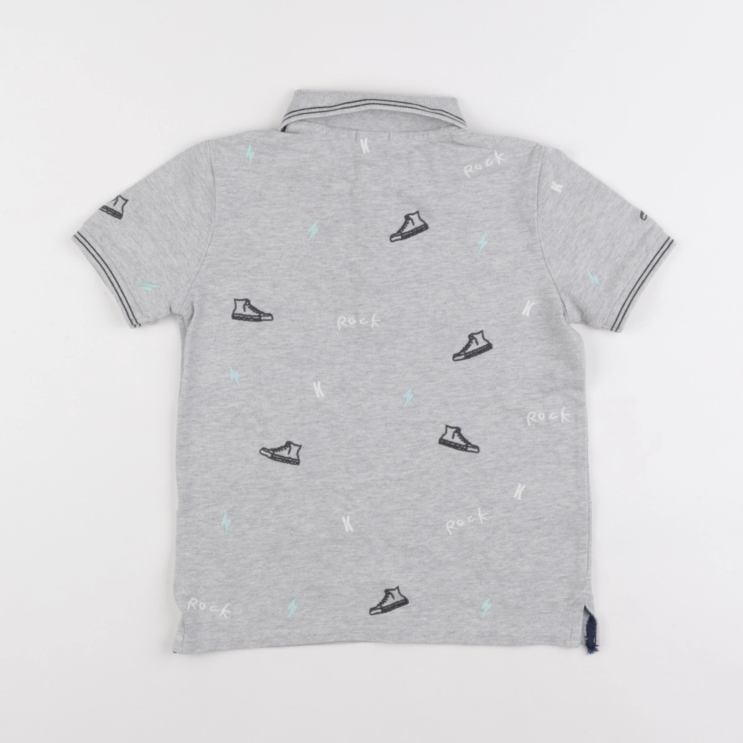 IKKS - polo gris - 8 ans
