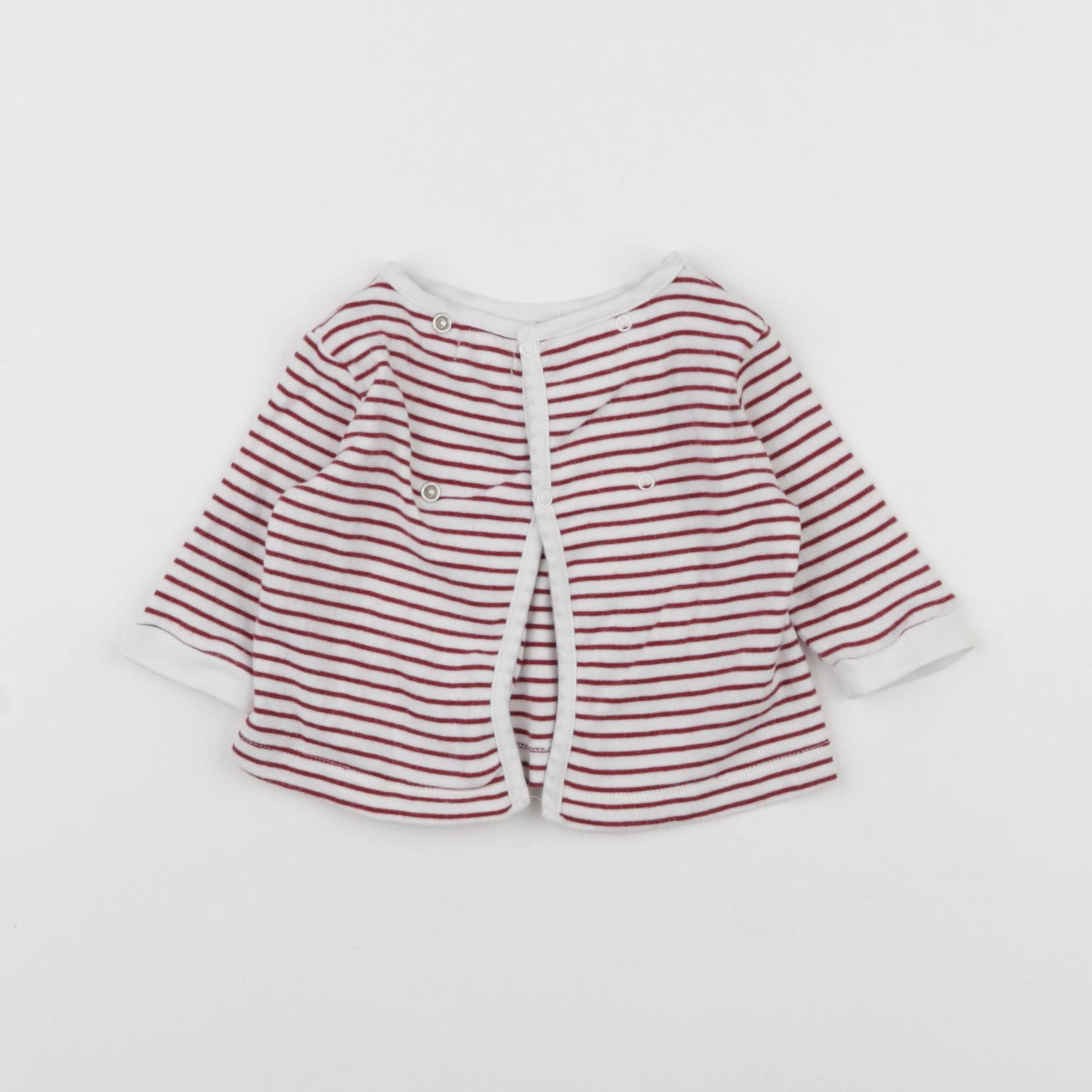 Boutchou - tee-shirt blanc, rouge - 3 mois