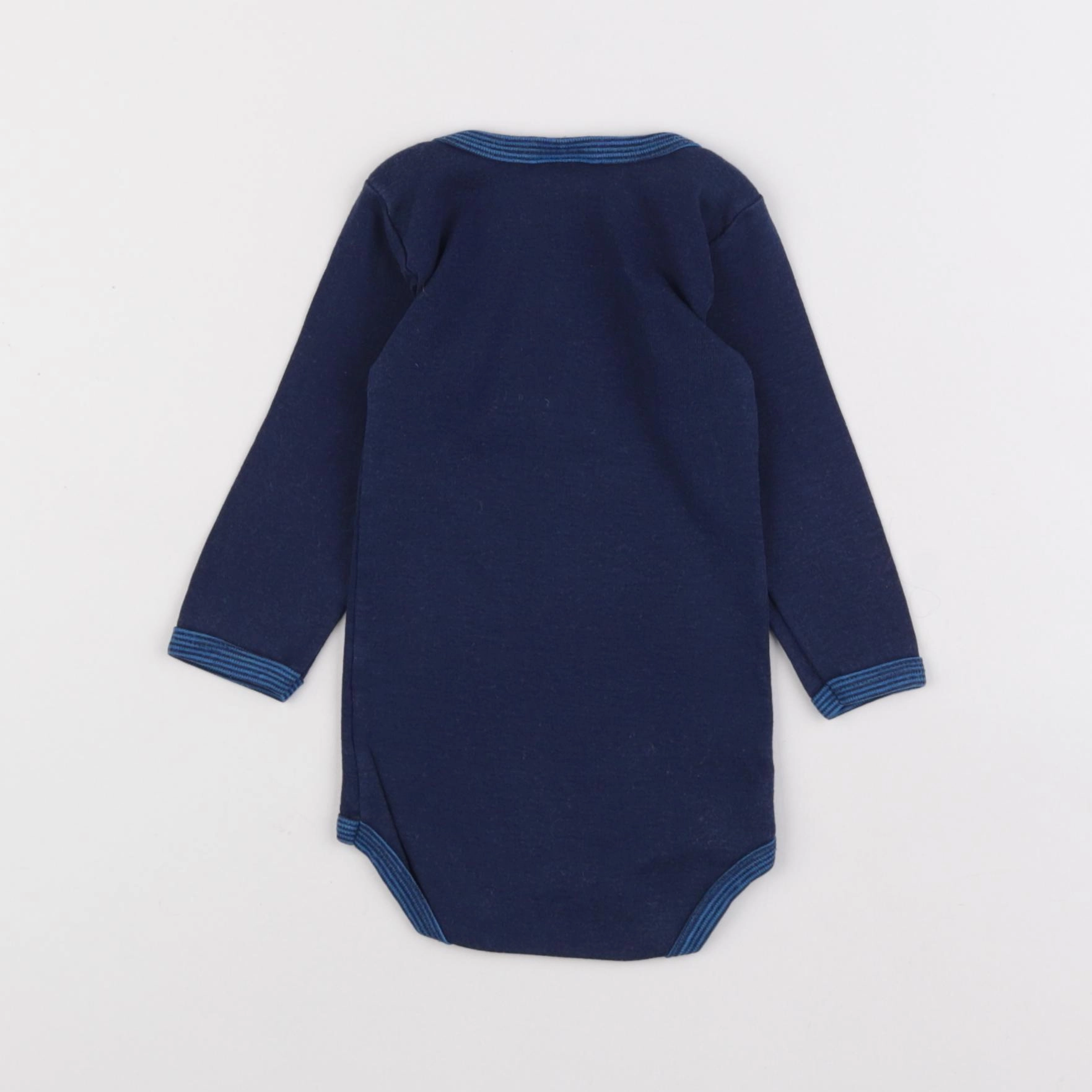 Petit Bateau - body bleu - 6 mois
