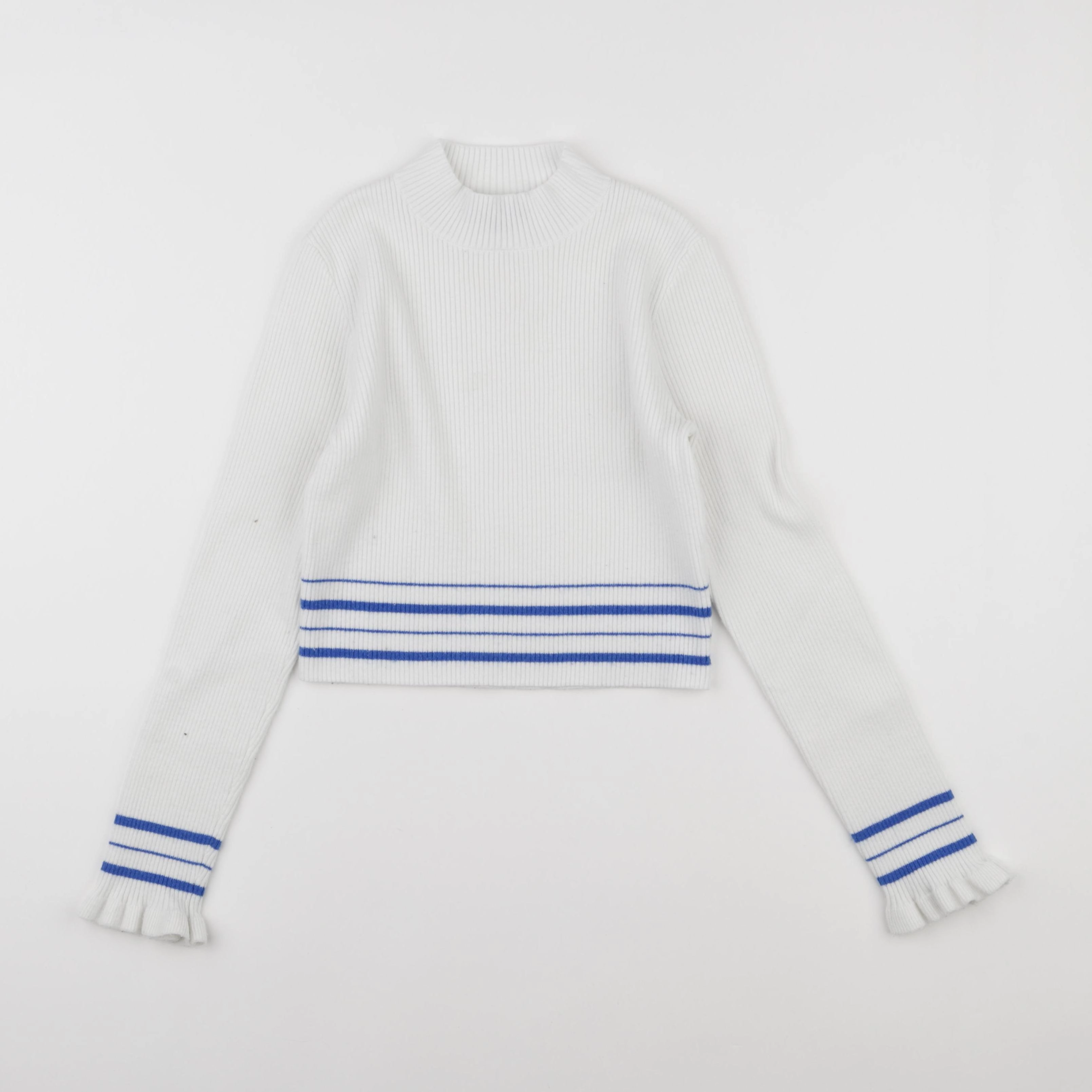 IKKS - pull blanc, bleu - 12 ans