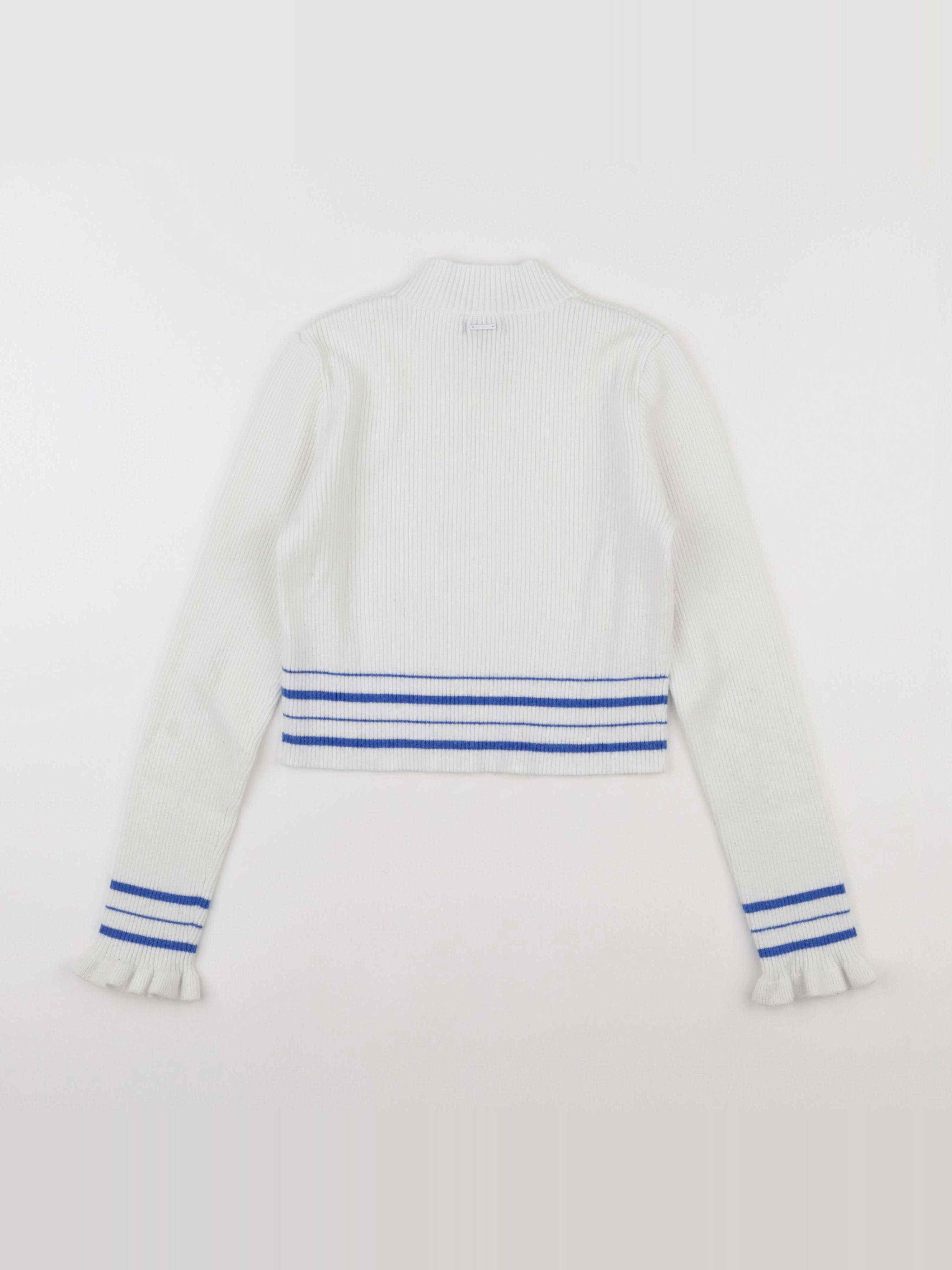 IKKS - pull blanc, bleu - 12 ans