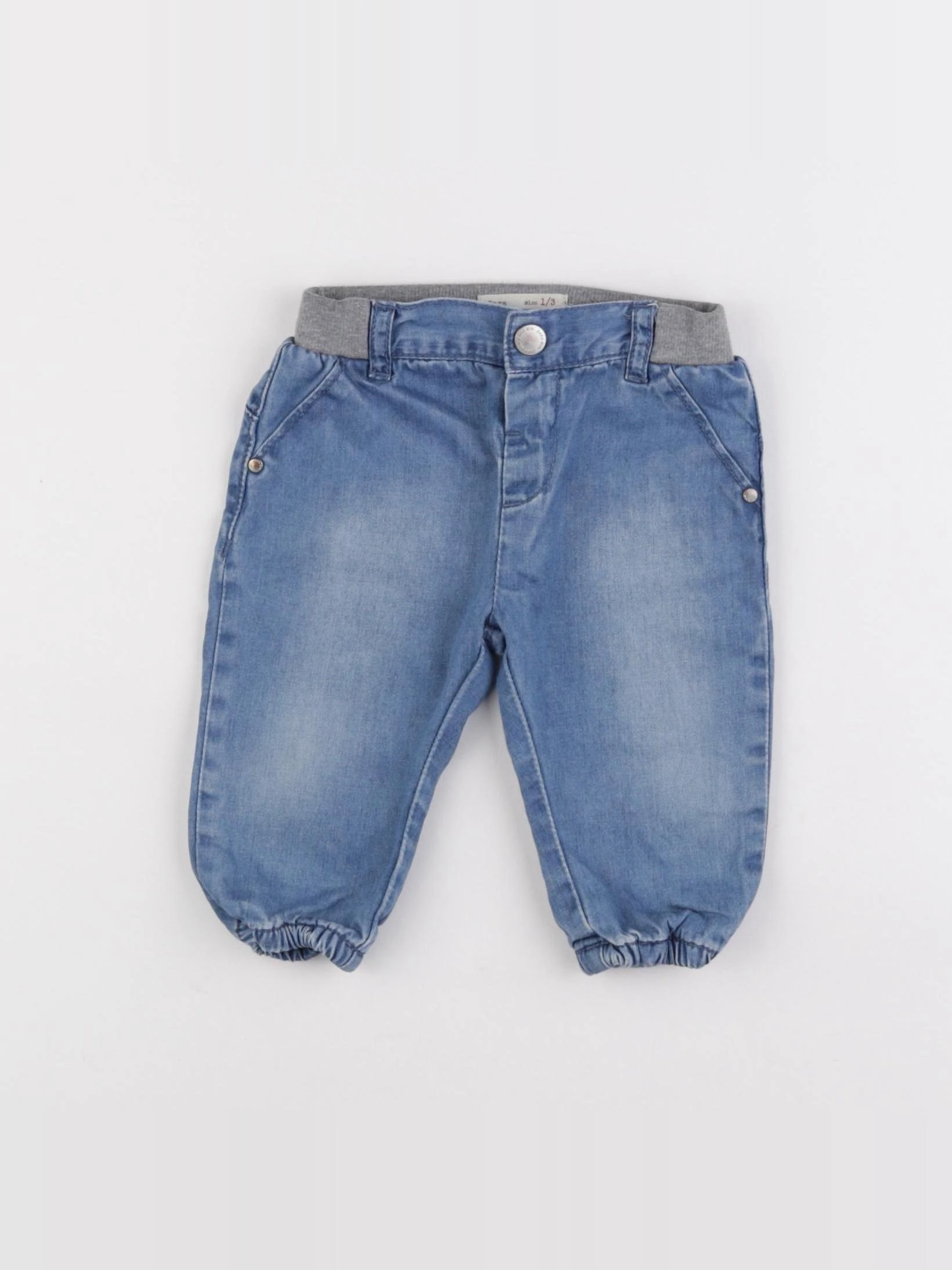 Zara - jean doublé bleu - 1/3 mois