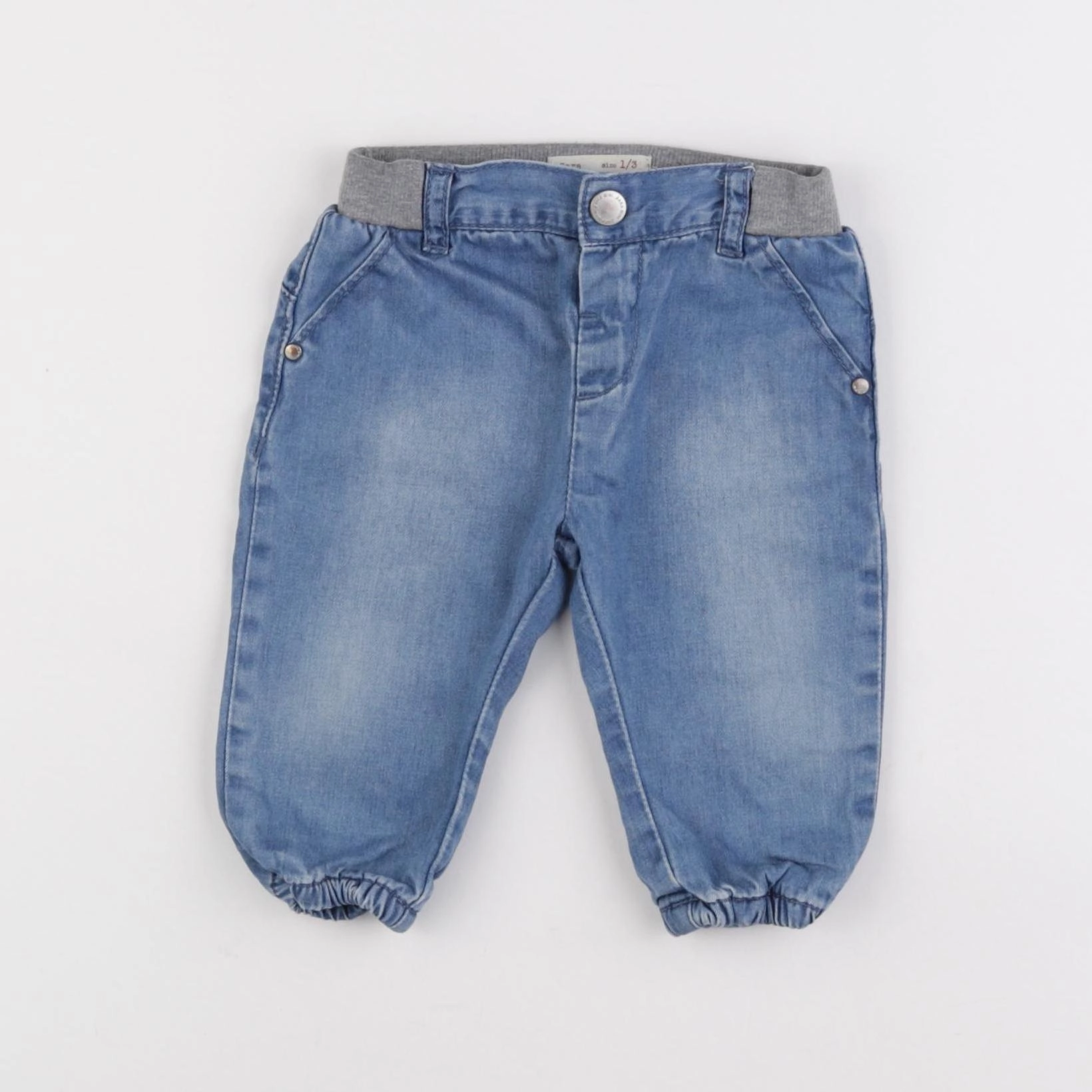 Zara - jean doublé bleu - 1/3 mois