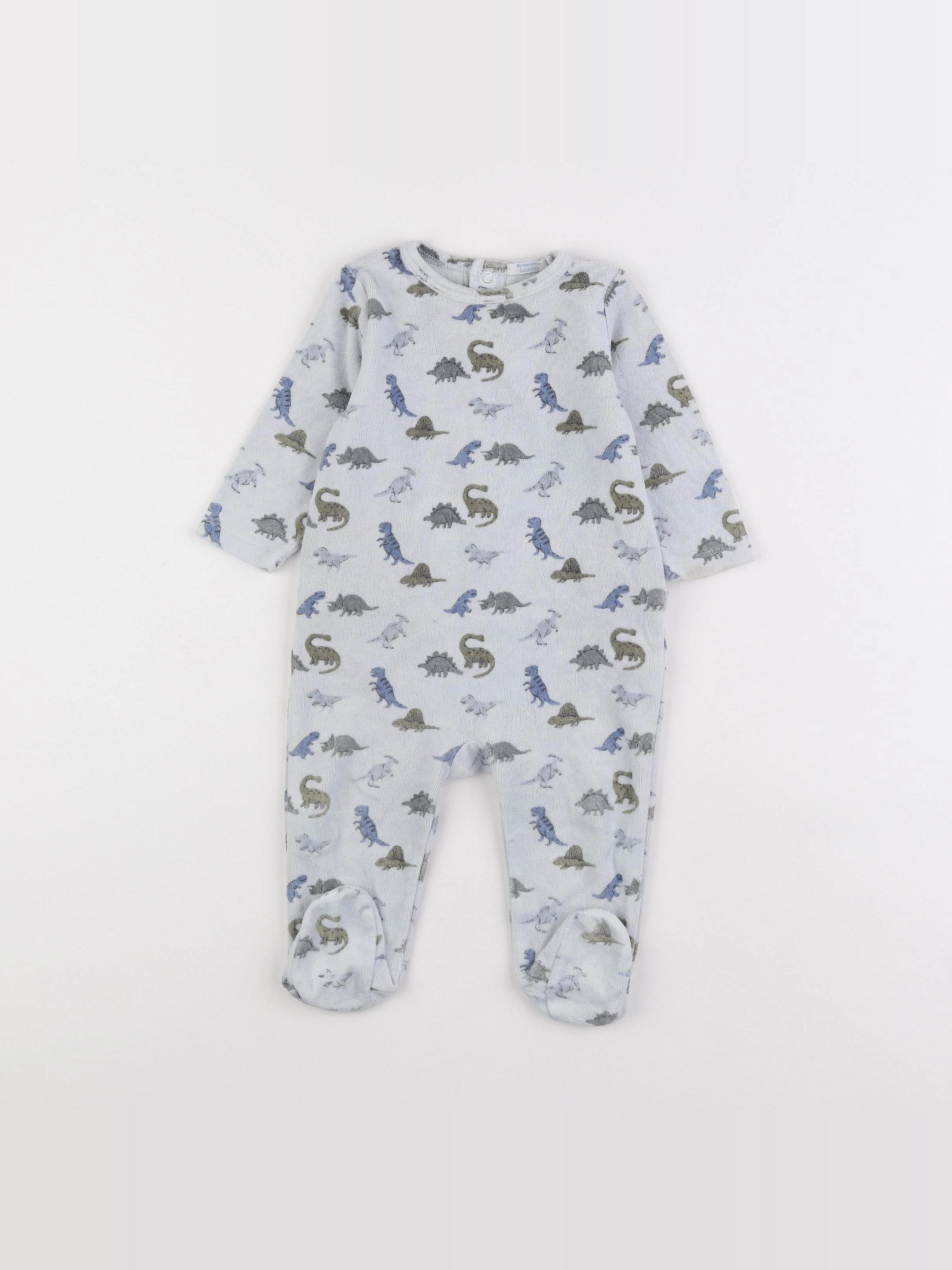 Boutchou - pyjama velours bleu - 6 mois