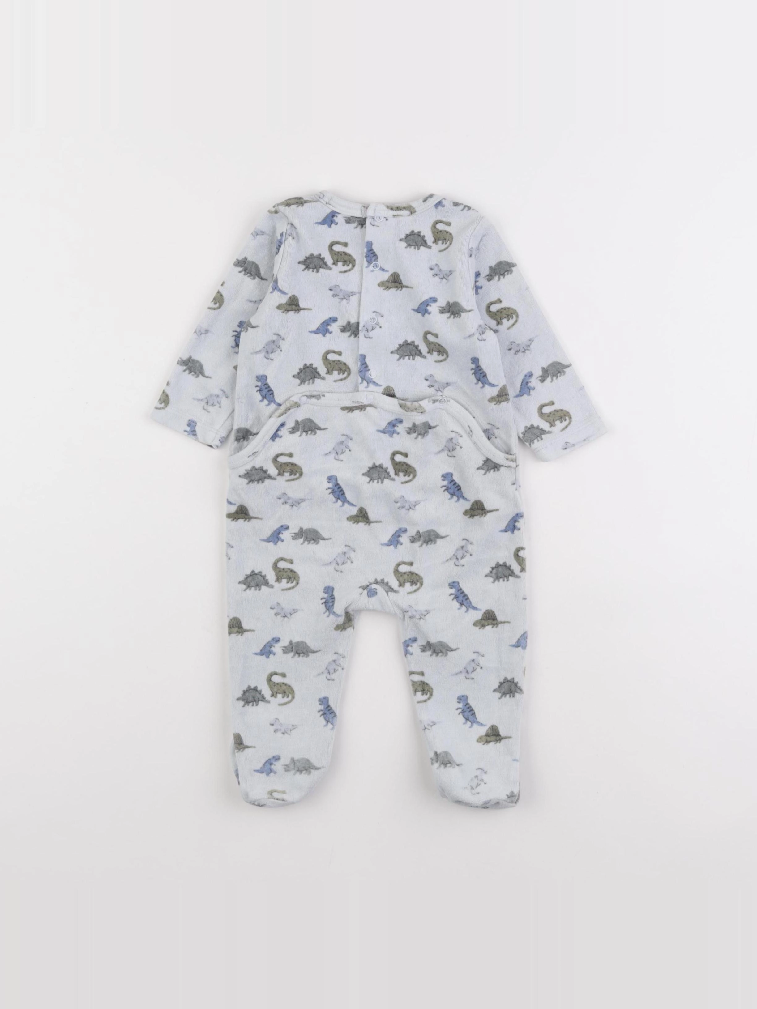 Boutchou - pyjama velours bleu - 6 mois
