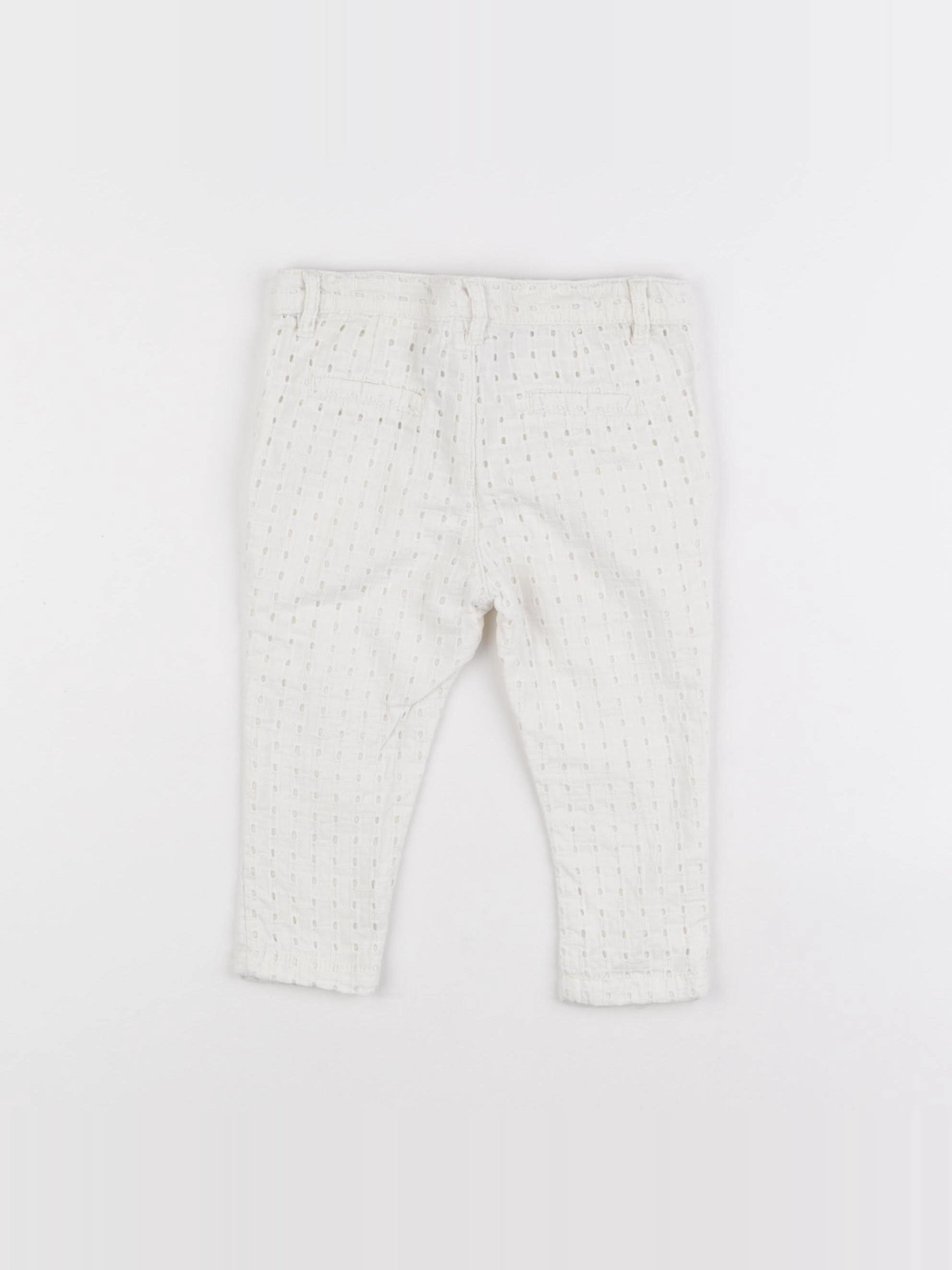 Zara - pantalon doublé beige - 6/9 mois