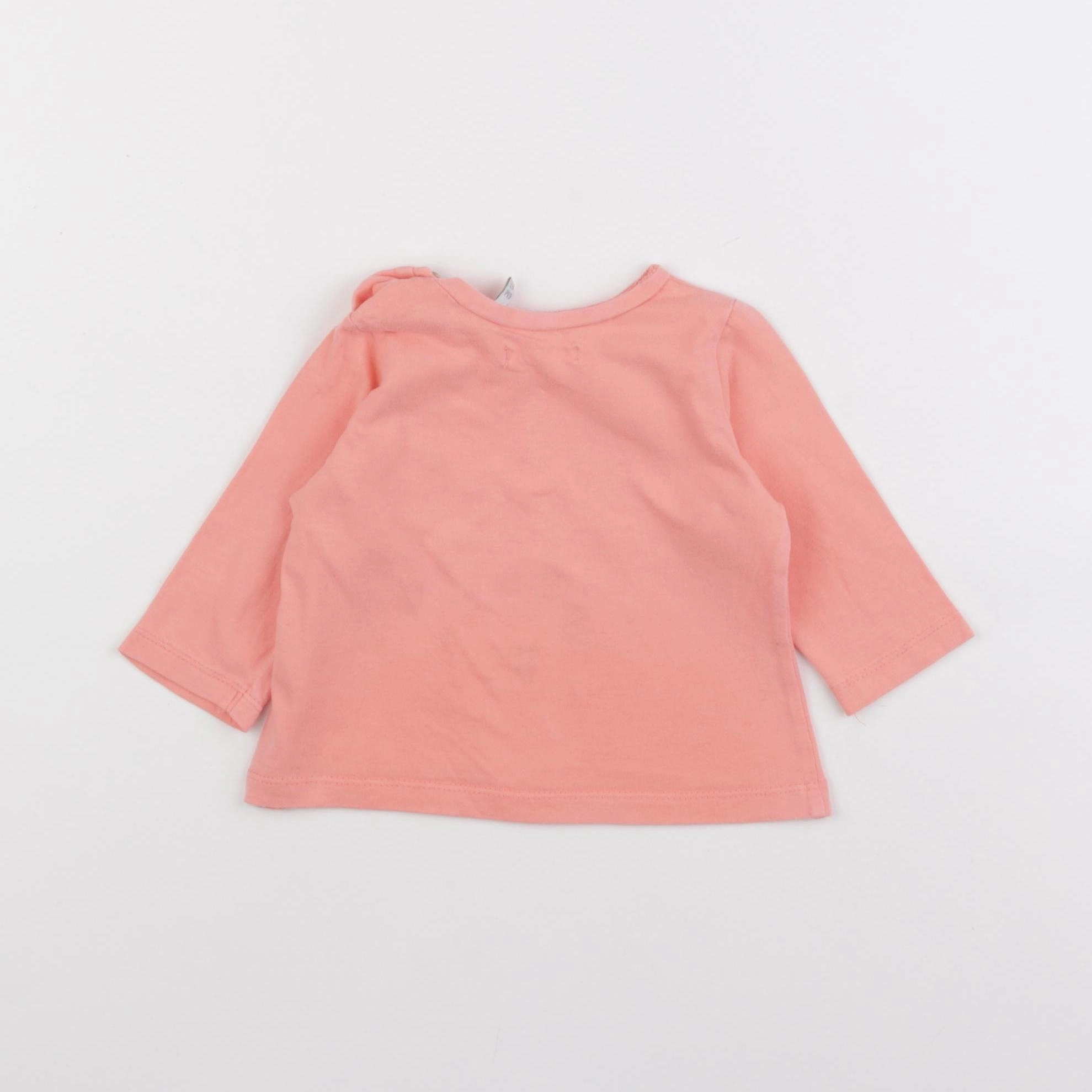 IKKS - tee-shirt rose - 6 mois