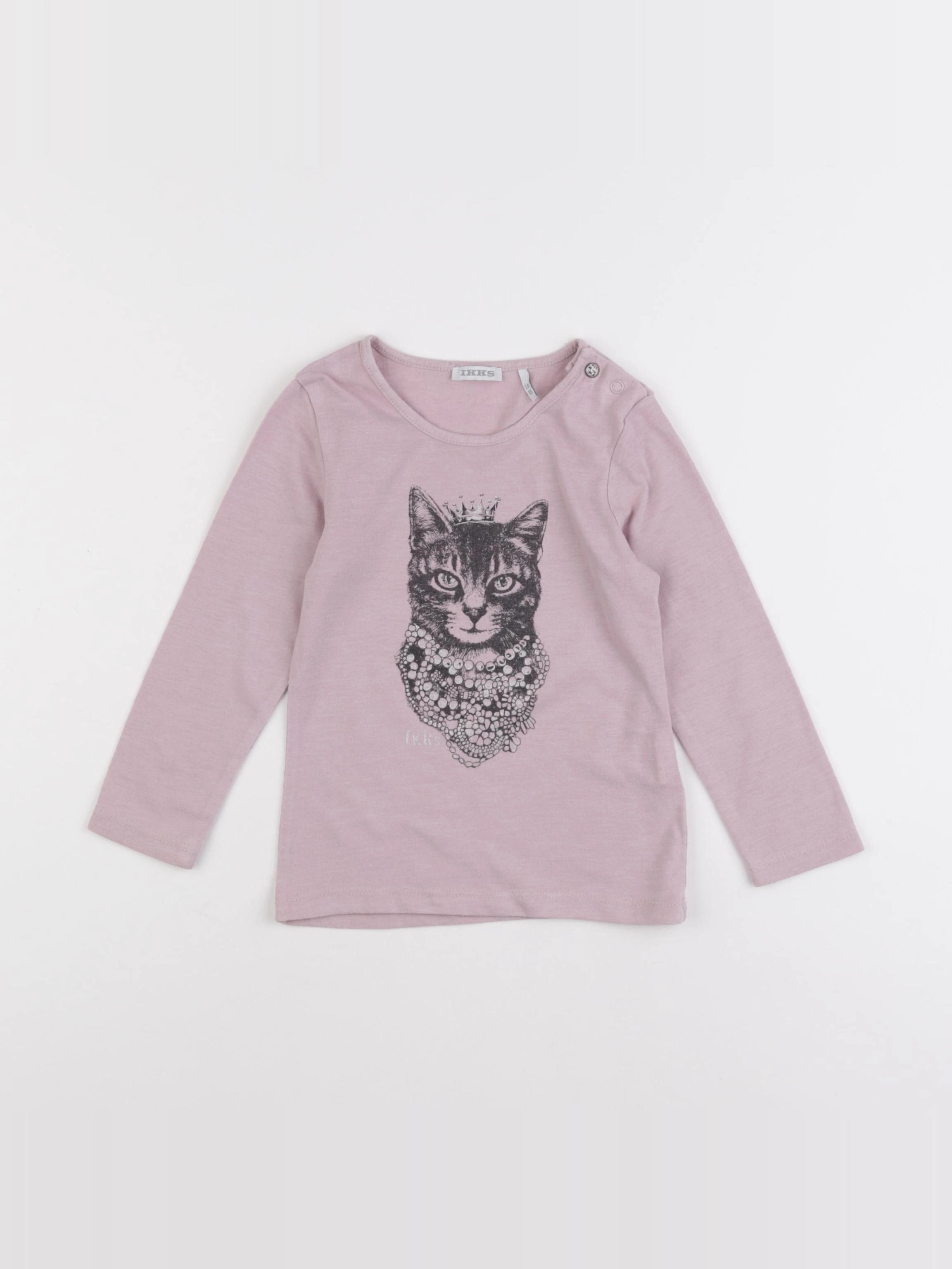 IKKS - tee-shirt rose - 2 ans
