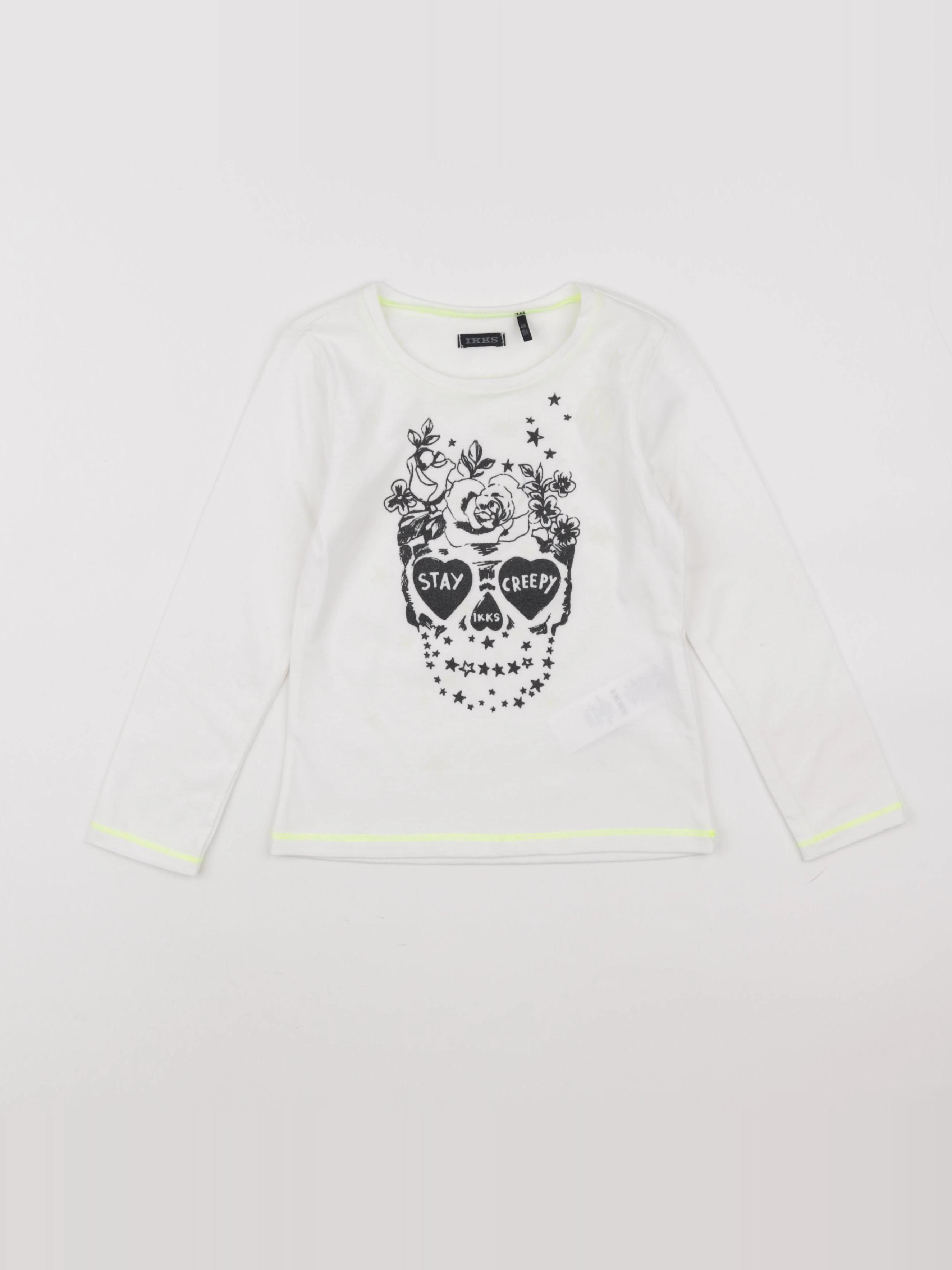 IKKS - tee-shirt blanc - 4 ans
