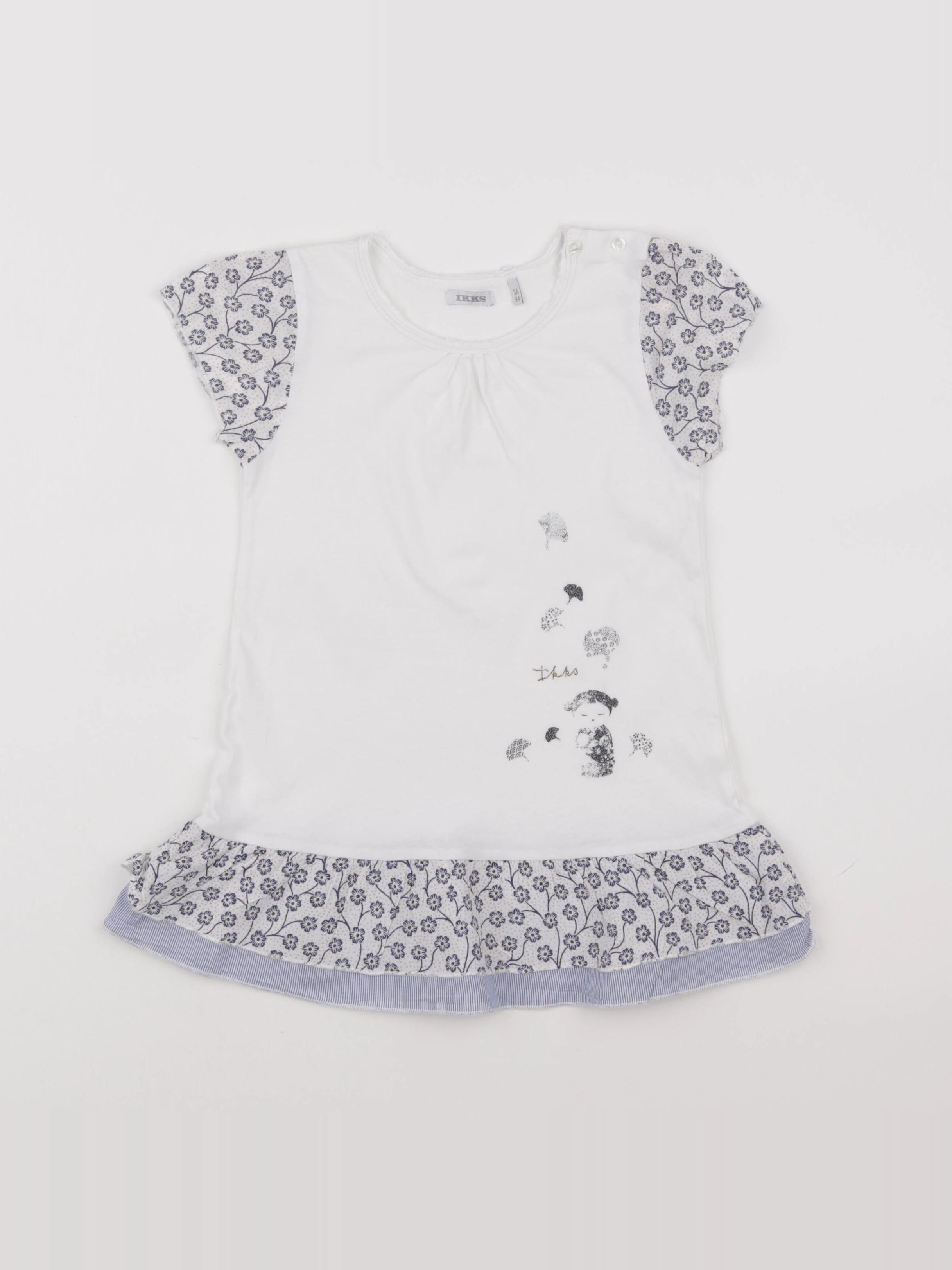 IKKS - robe blanc - 3 ans