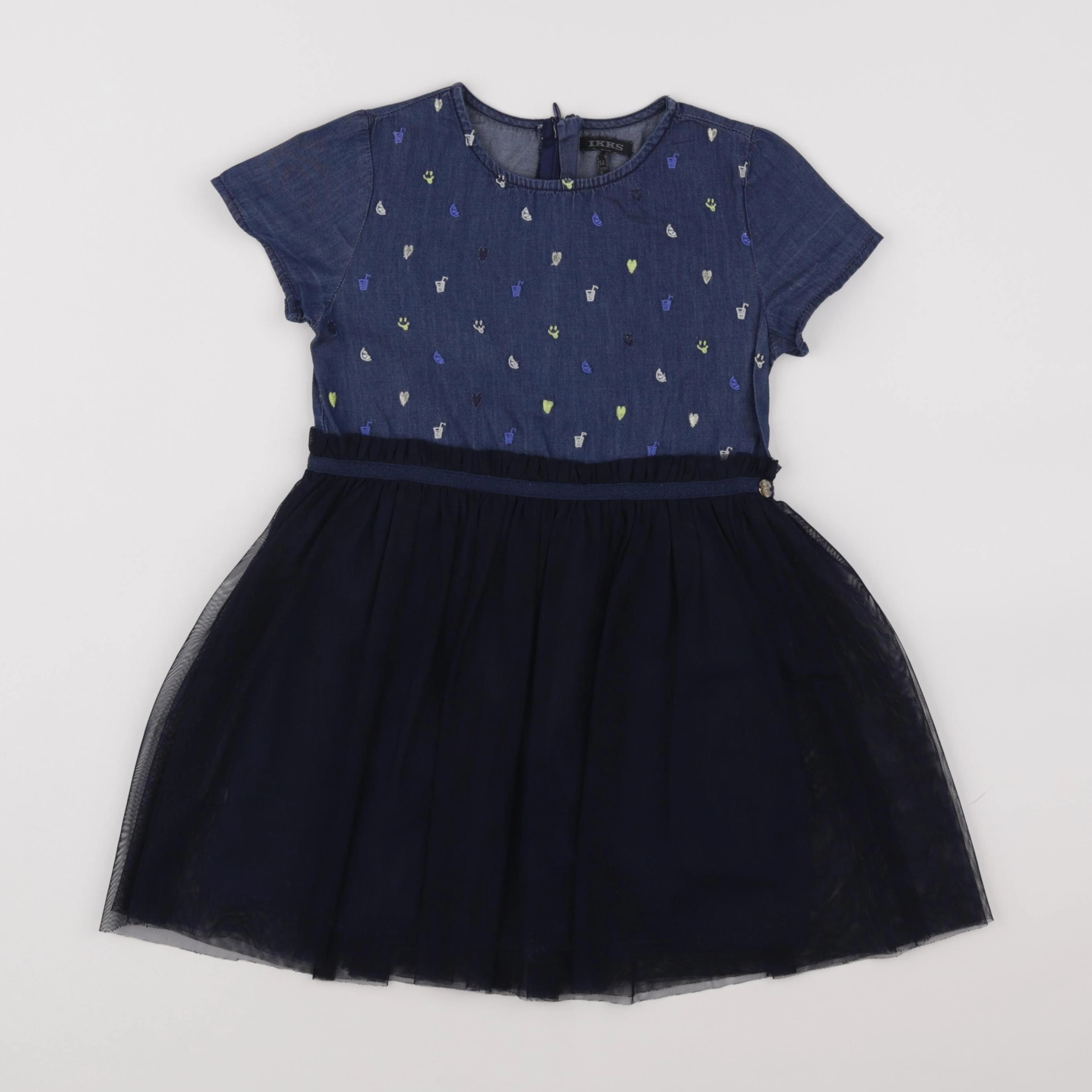 IKKS - robe bleu - 5 ans
