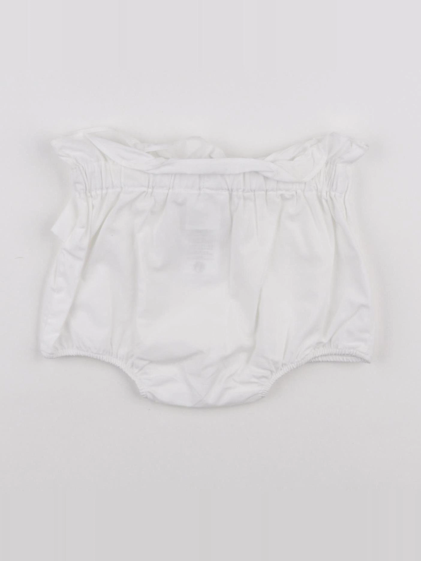 Jacadi - bloomer blanc - 12 mois