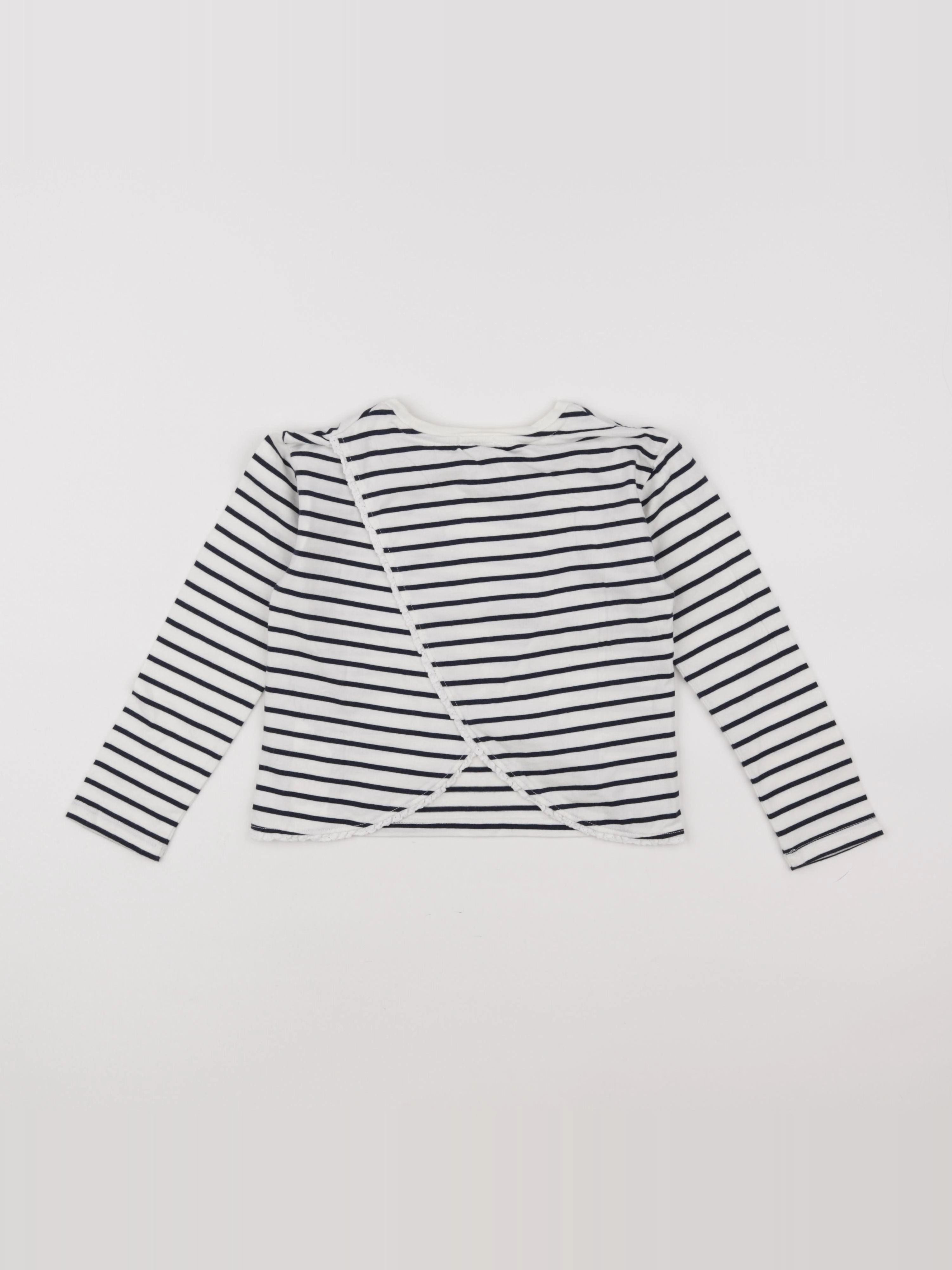 IKKS - tee-shirt blanc, bleu - 5 ans