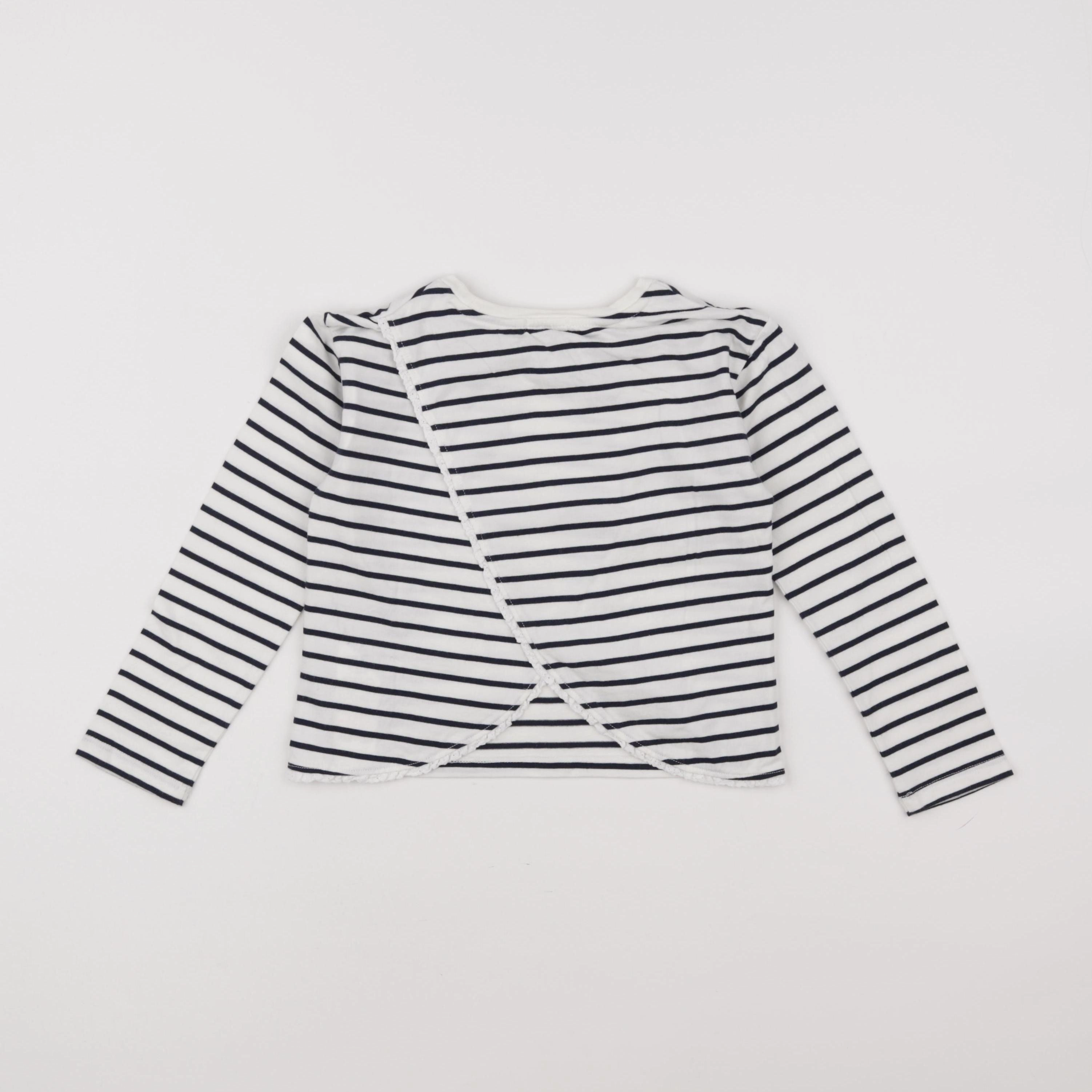 IKKS - tee-shirt blanc, bleu - 5 ans