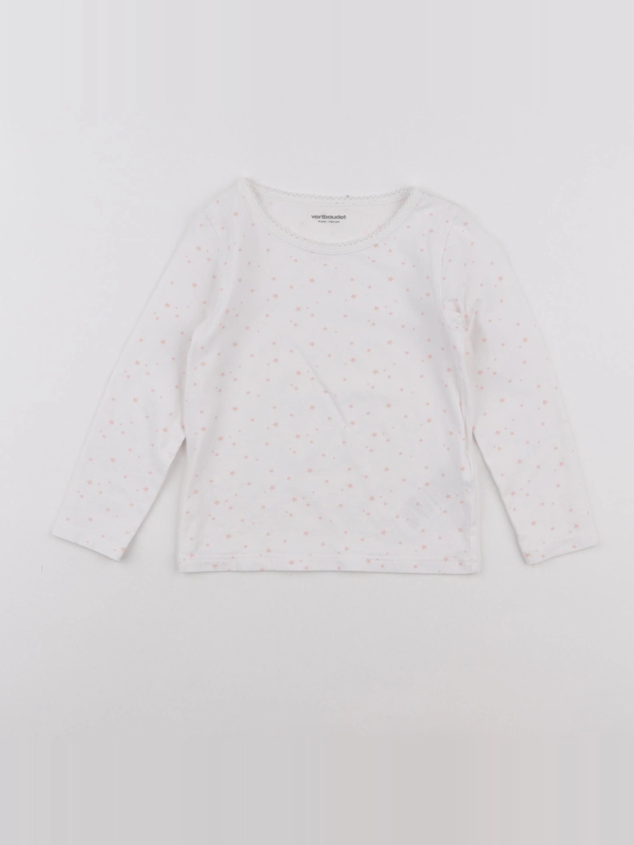 Vertbaudet - maillot de corps blanc - 4 ans