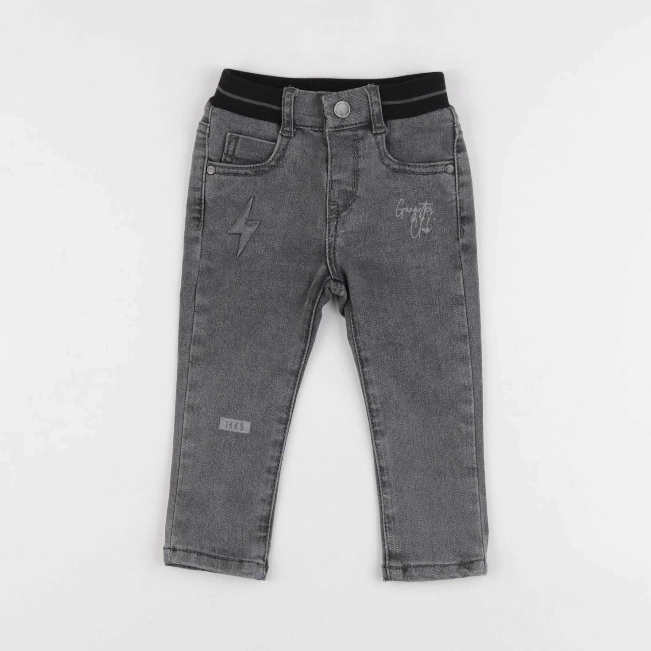 IKKS - jean gris - 18 mois