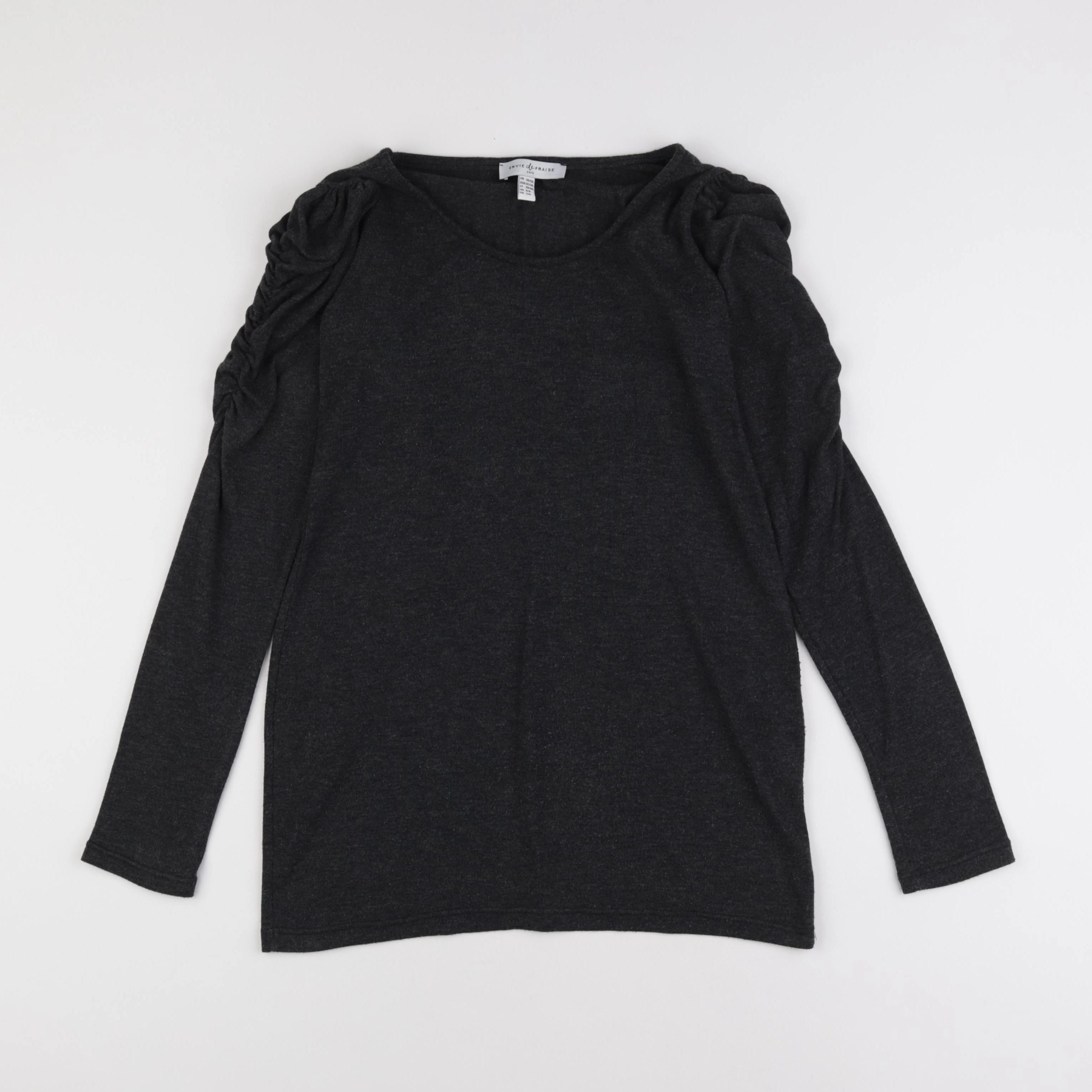 Envie de fraise - tee-shirt grossesse gris - 34 à 36