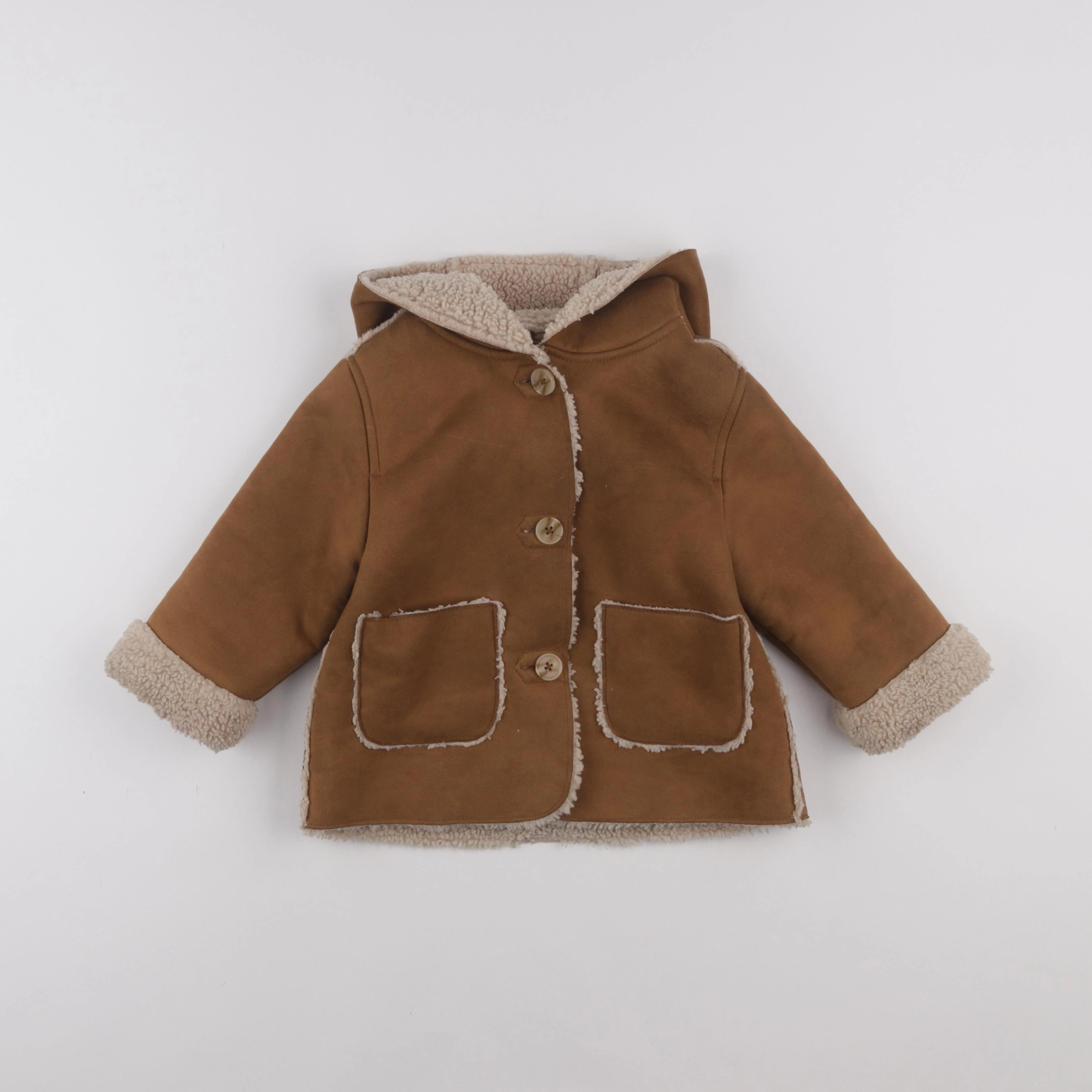 Zara - manteau marron - 18/24 mois