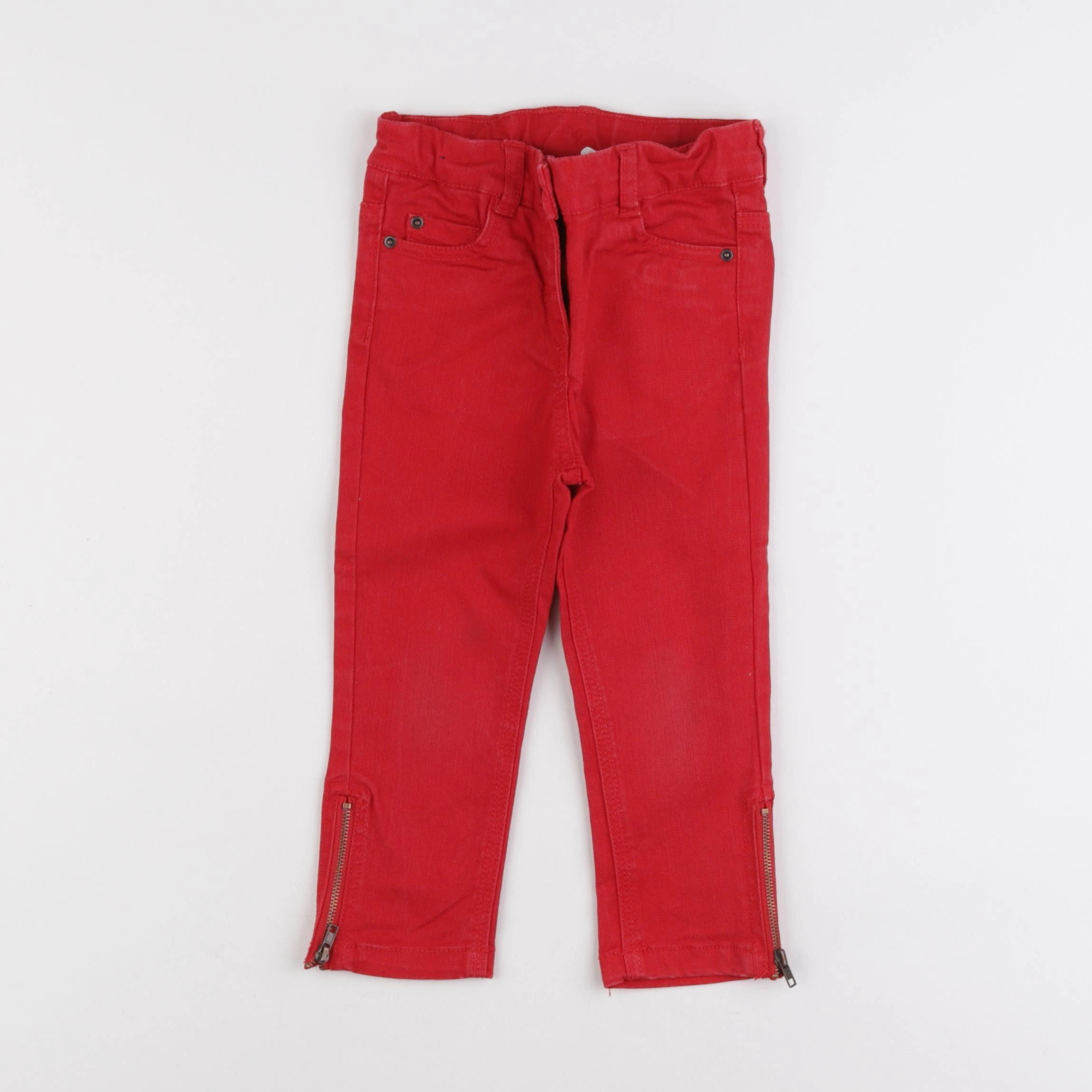 Tape à l'oeil - jean rouge - 4 ans