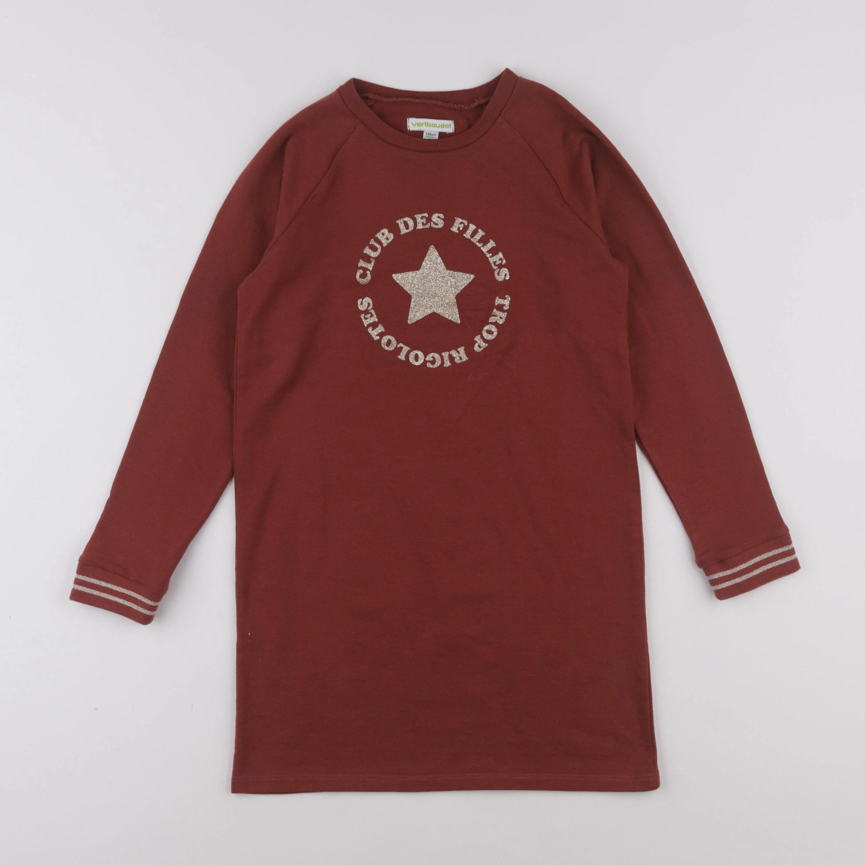 Vertbaudet - robe rouge - 8 ans