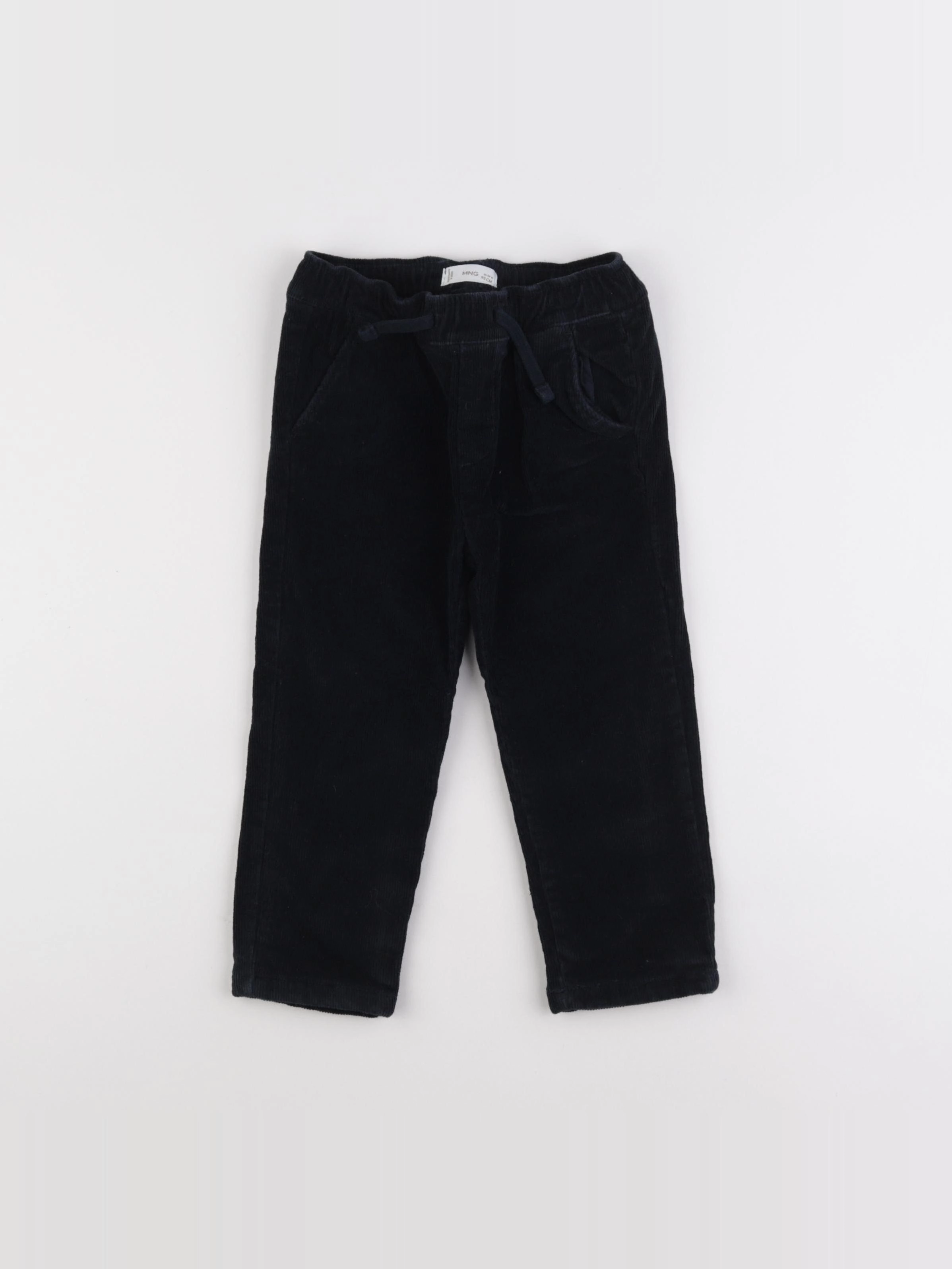 Mango - pantalon doublé bleu - 18/24 mois