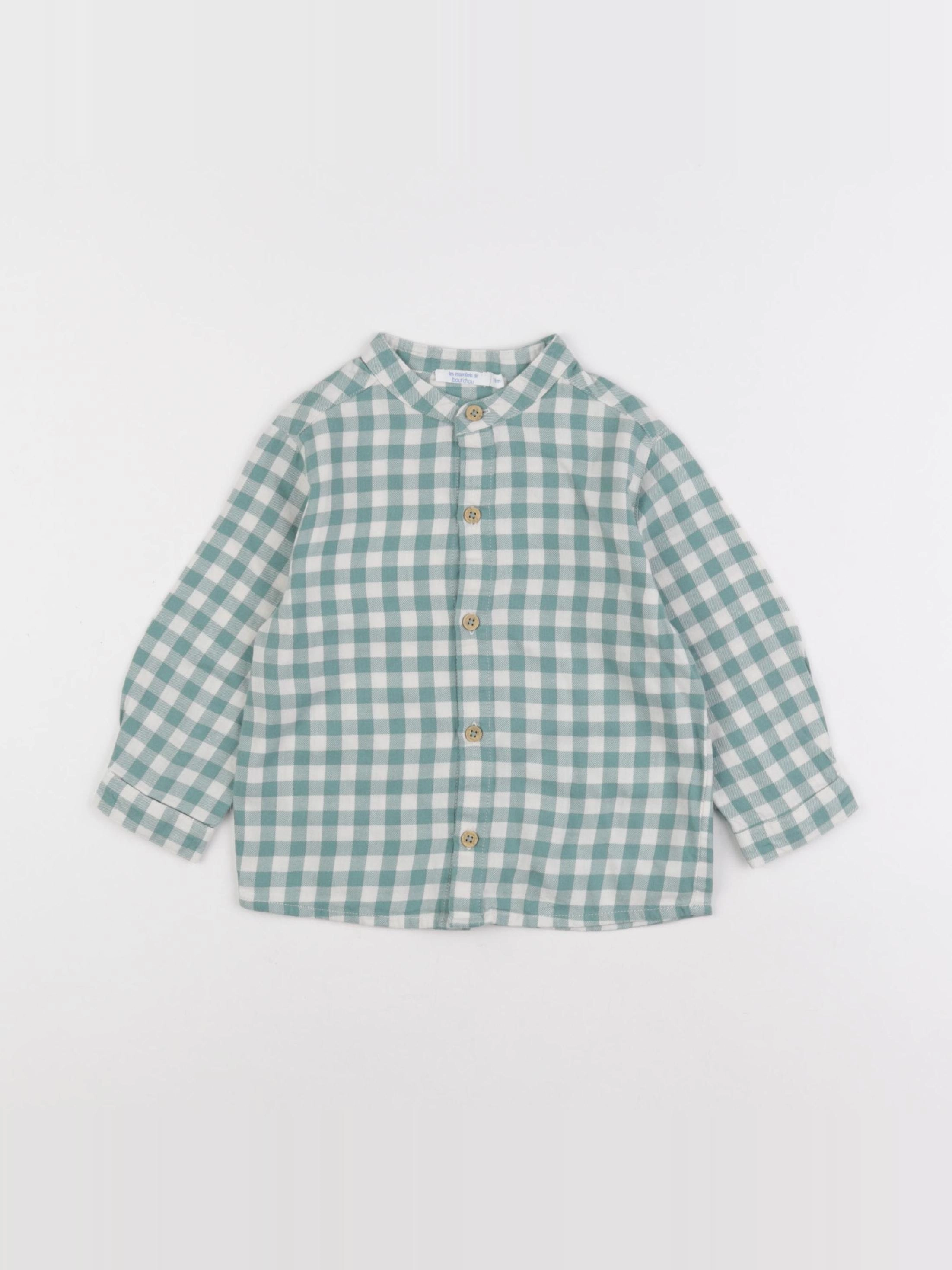 Boutchou - chemise vert - 18 mois
