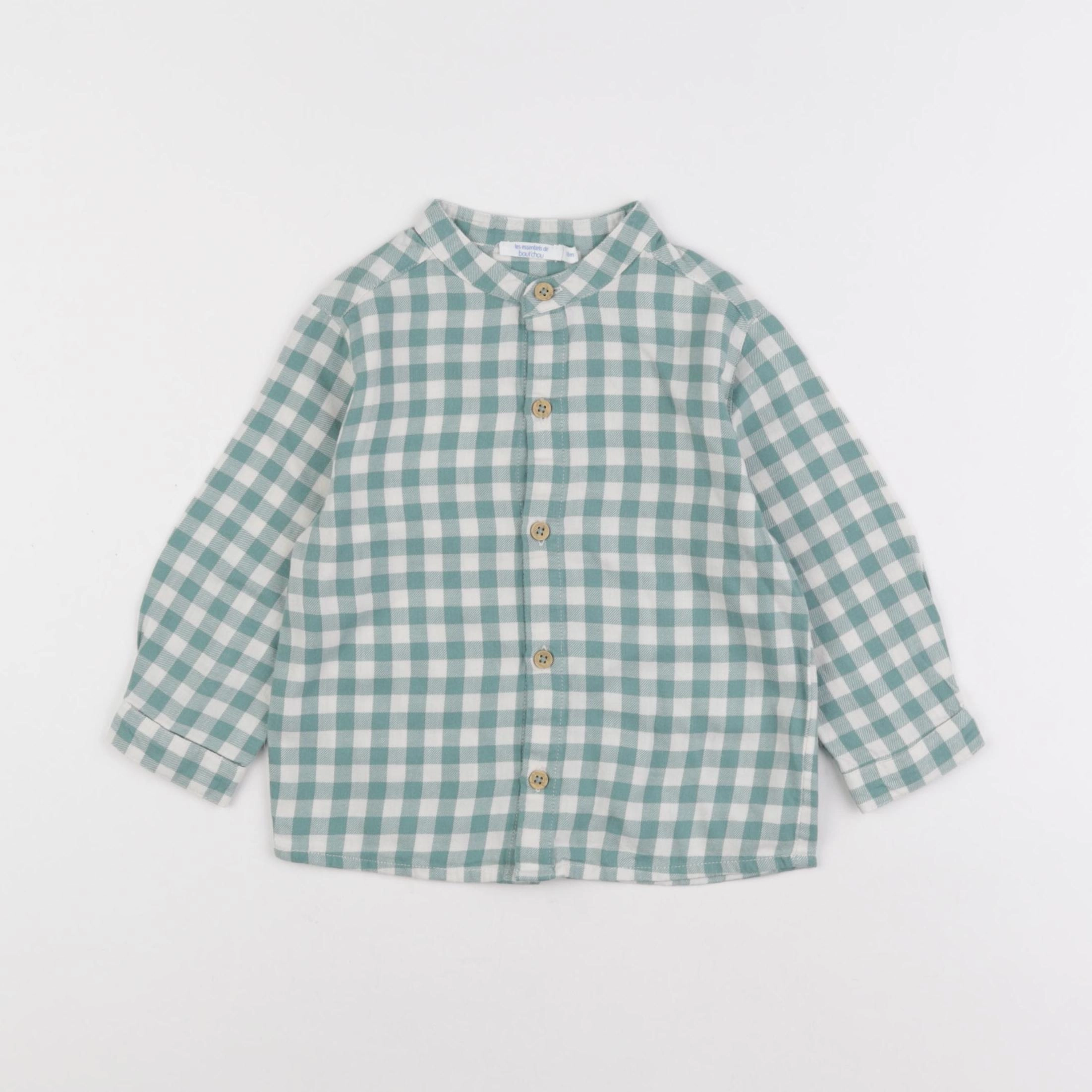 Boutchou - chemise vert - 18 mois