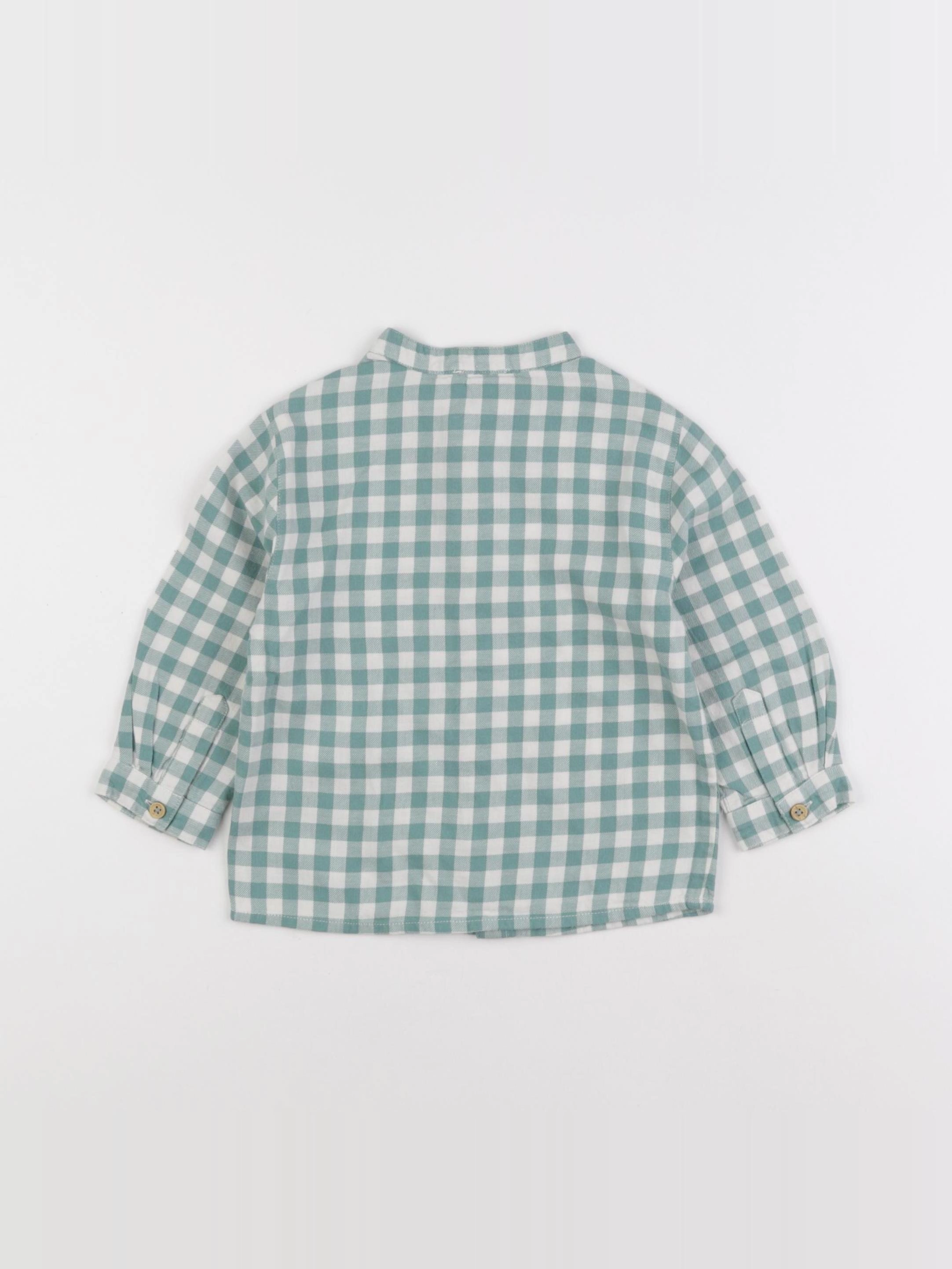 Boutchou - chemise vert - 18 mois