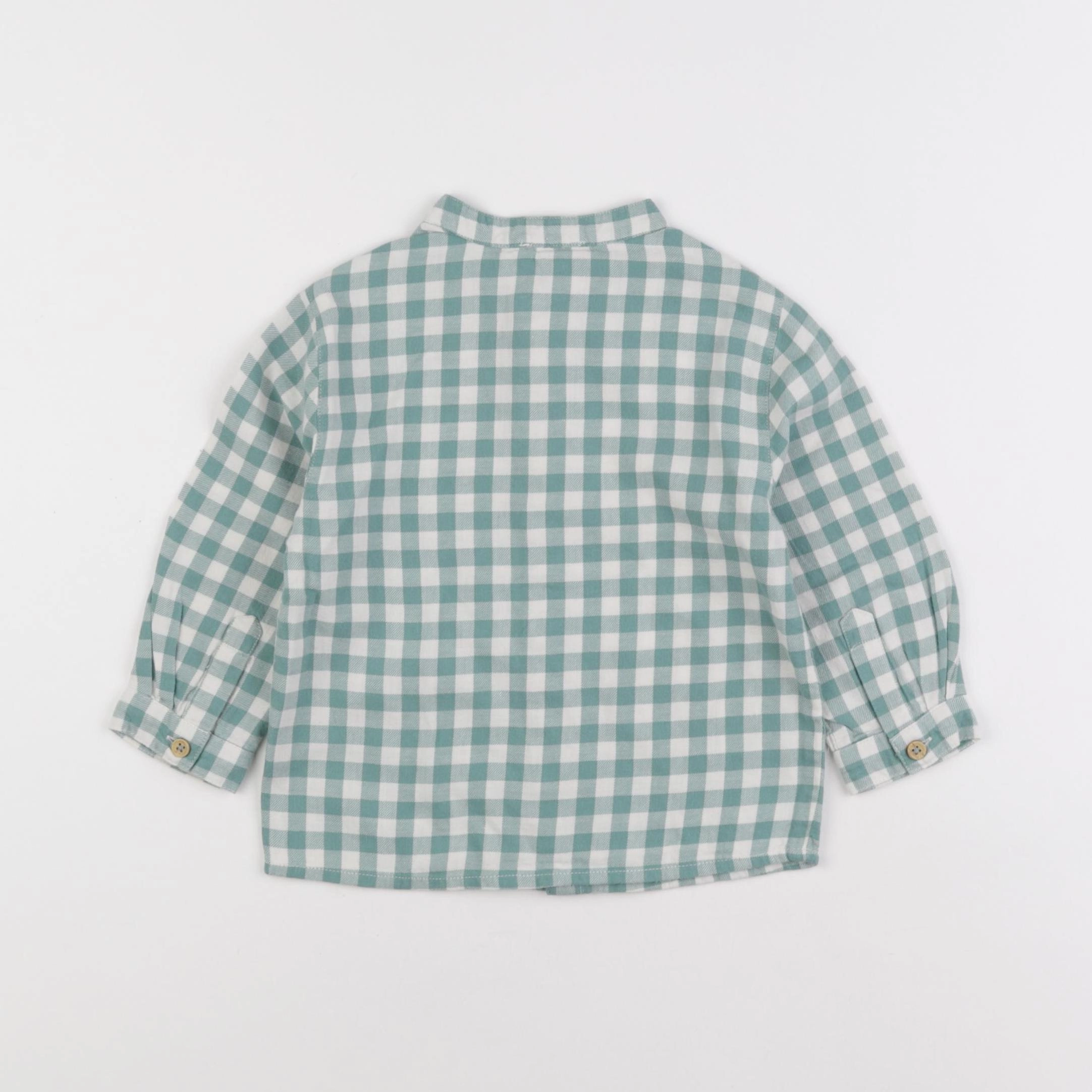 Boutchou - chemise vert - 18 mois