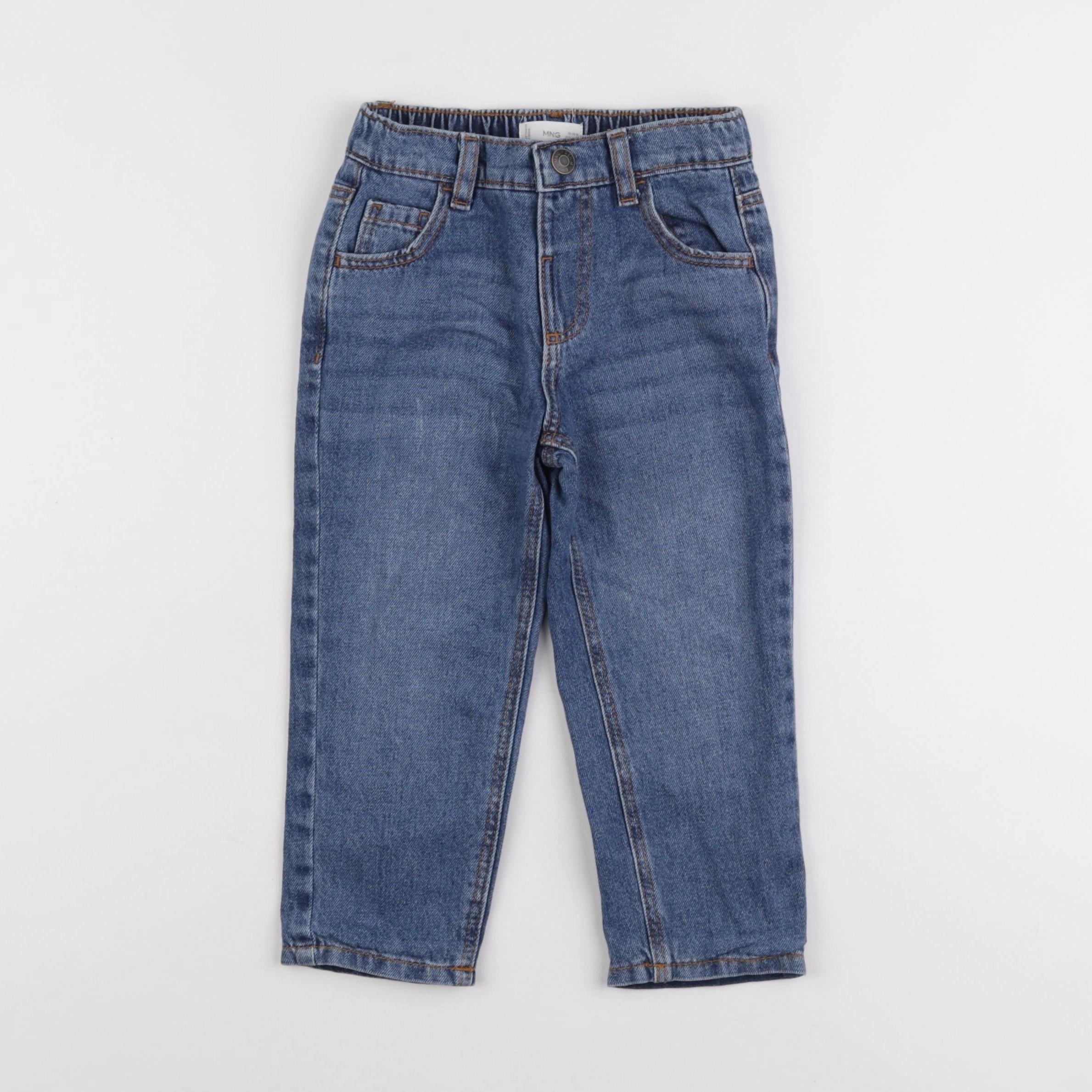 Mango - jean doublé bleu - 18/24 mois