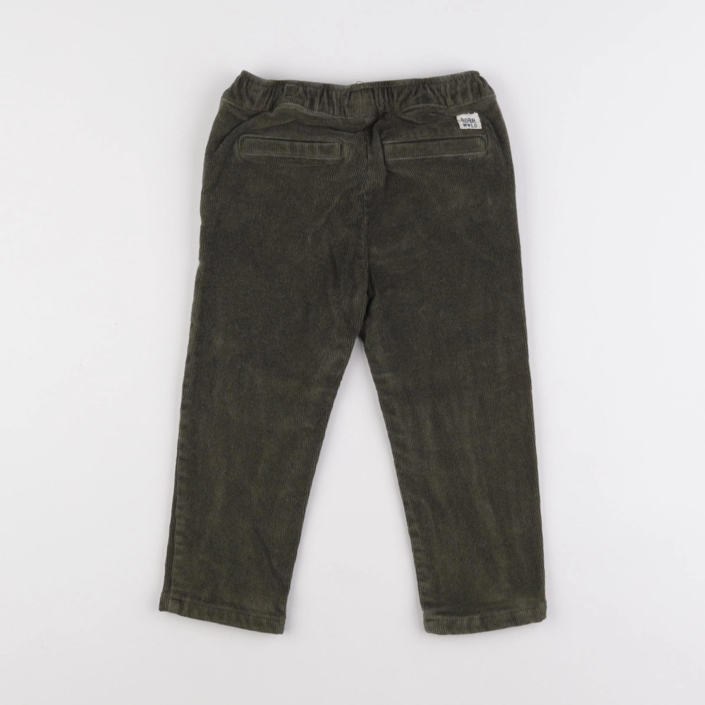 Mango - pantalon doublé vert - 18/24 mois