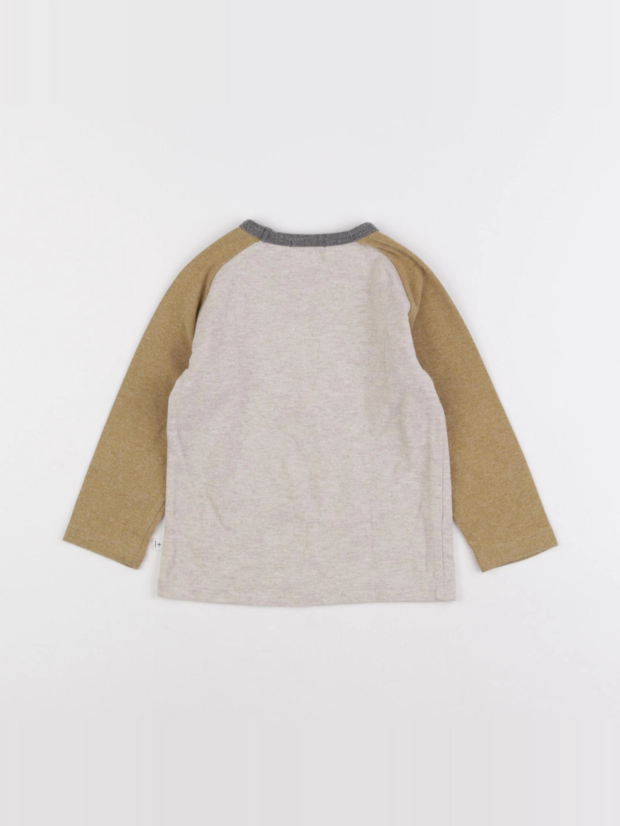 1+ In the family - tee-shirt beige - 24 mois