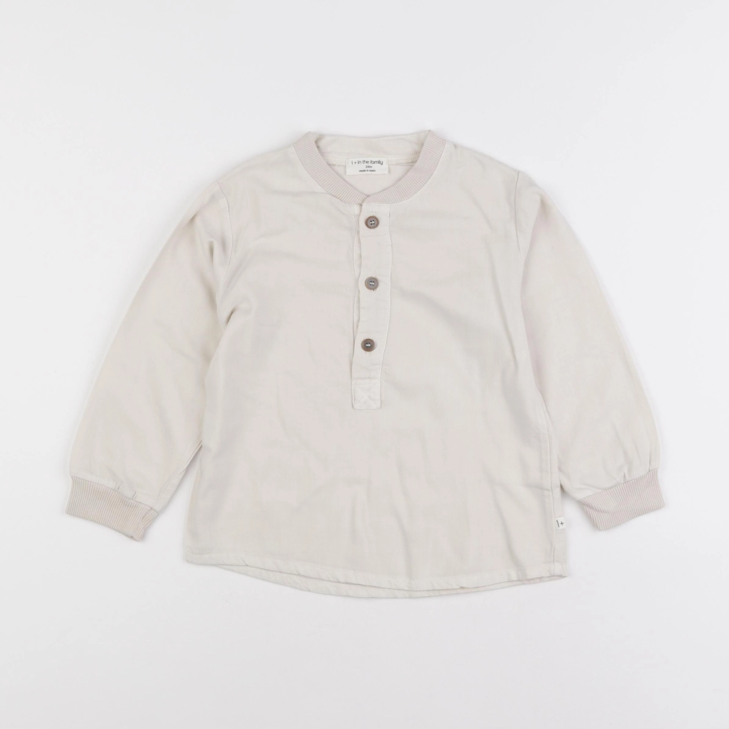 1+ In the family - tee-shirt beige - 24 mois