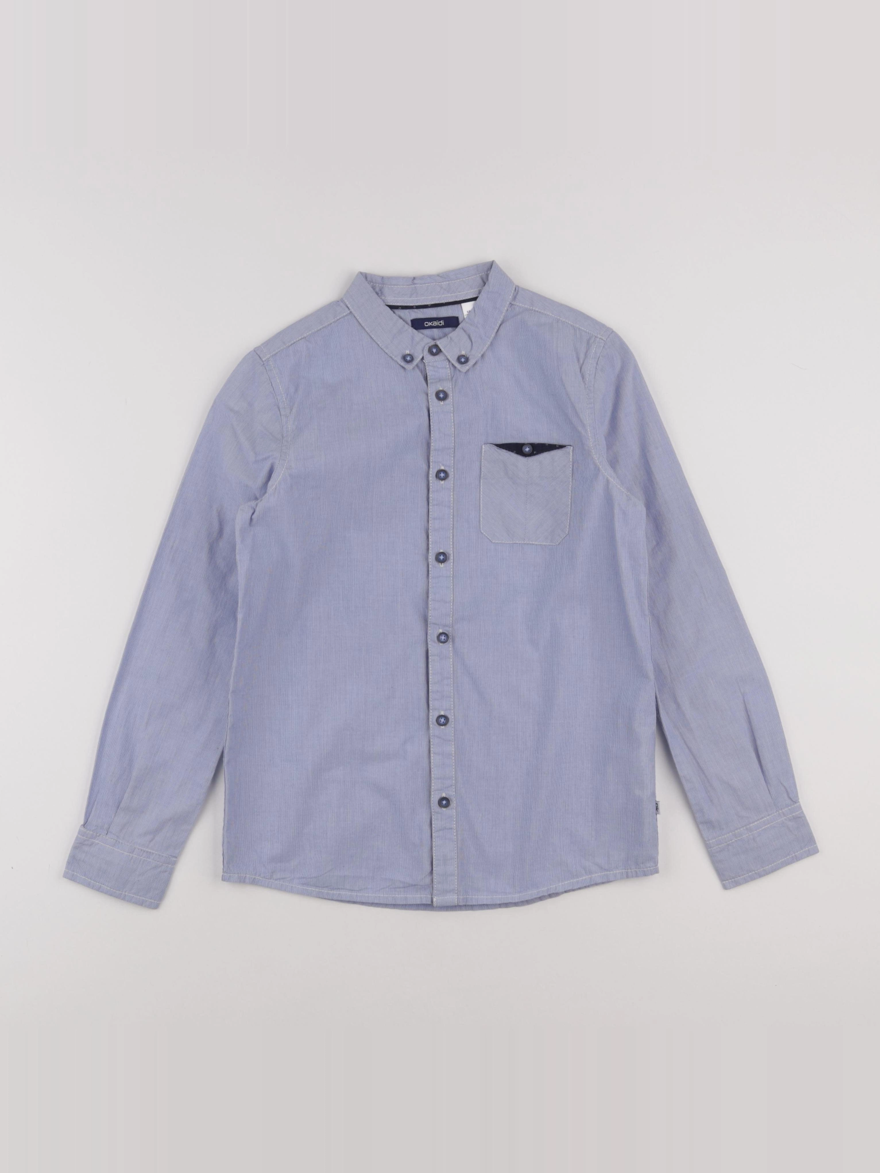 Okaidi - chemise bleu - 10 ans
