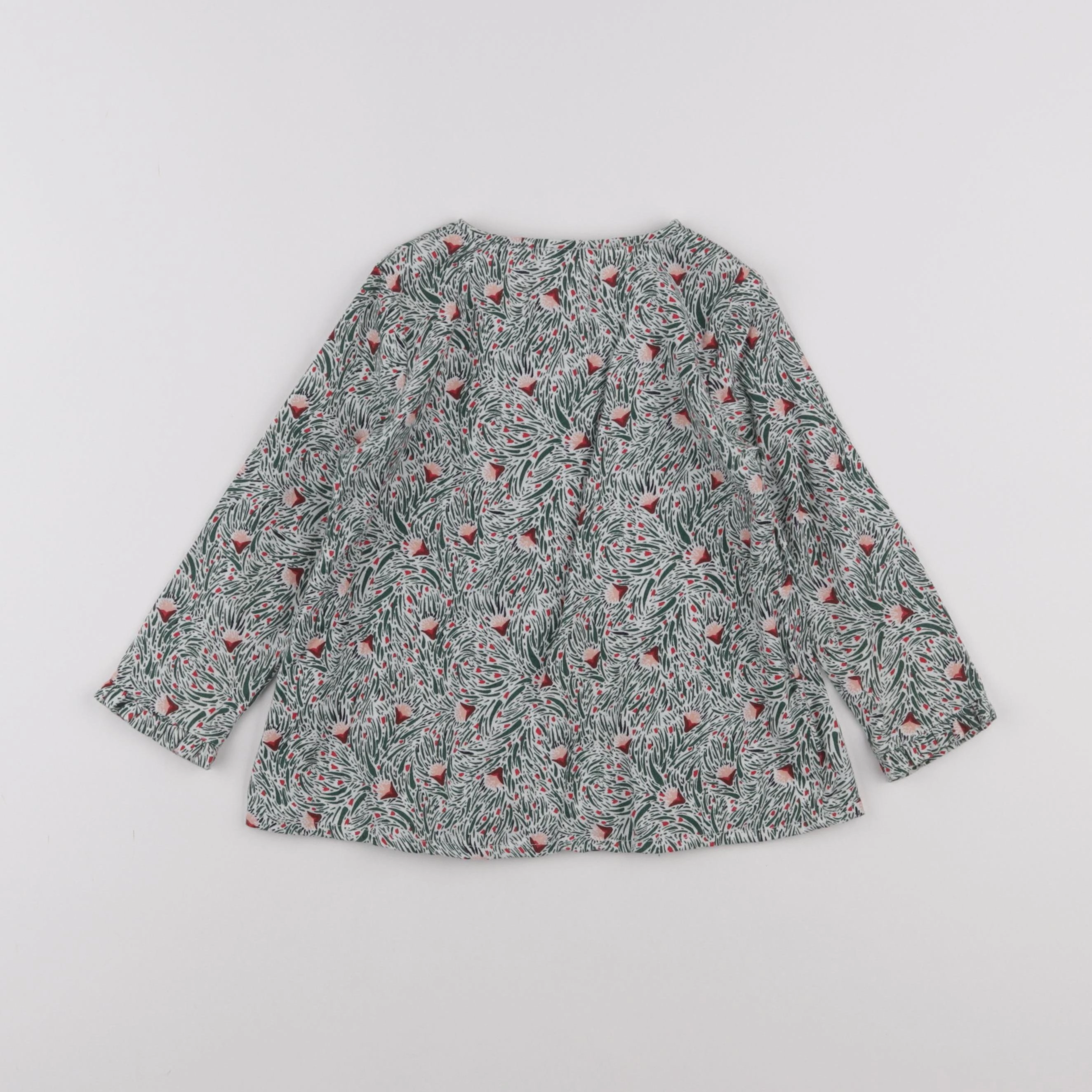 Boutchou - blouse vert - 3 ans