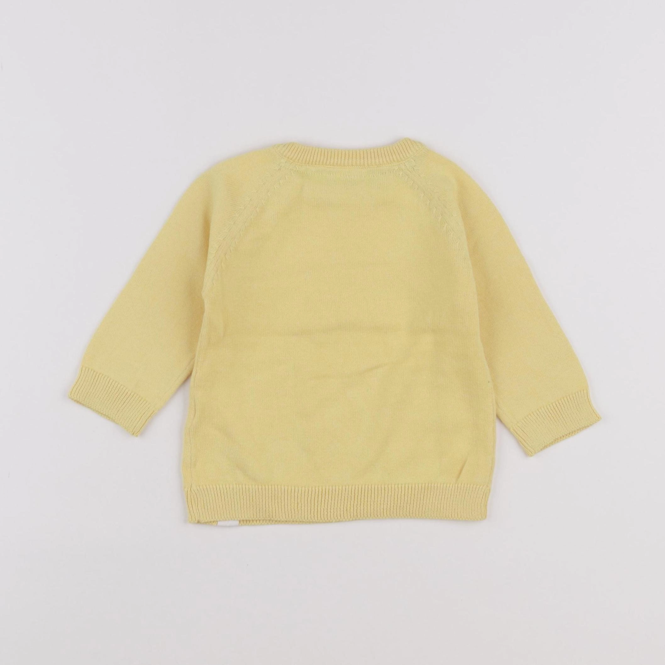 Tape à l'oeil - pull jaune - 6 mois