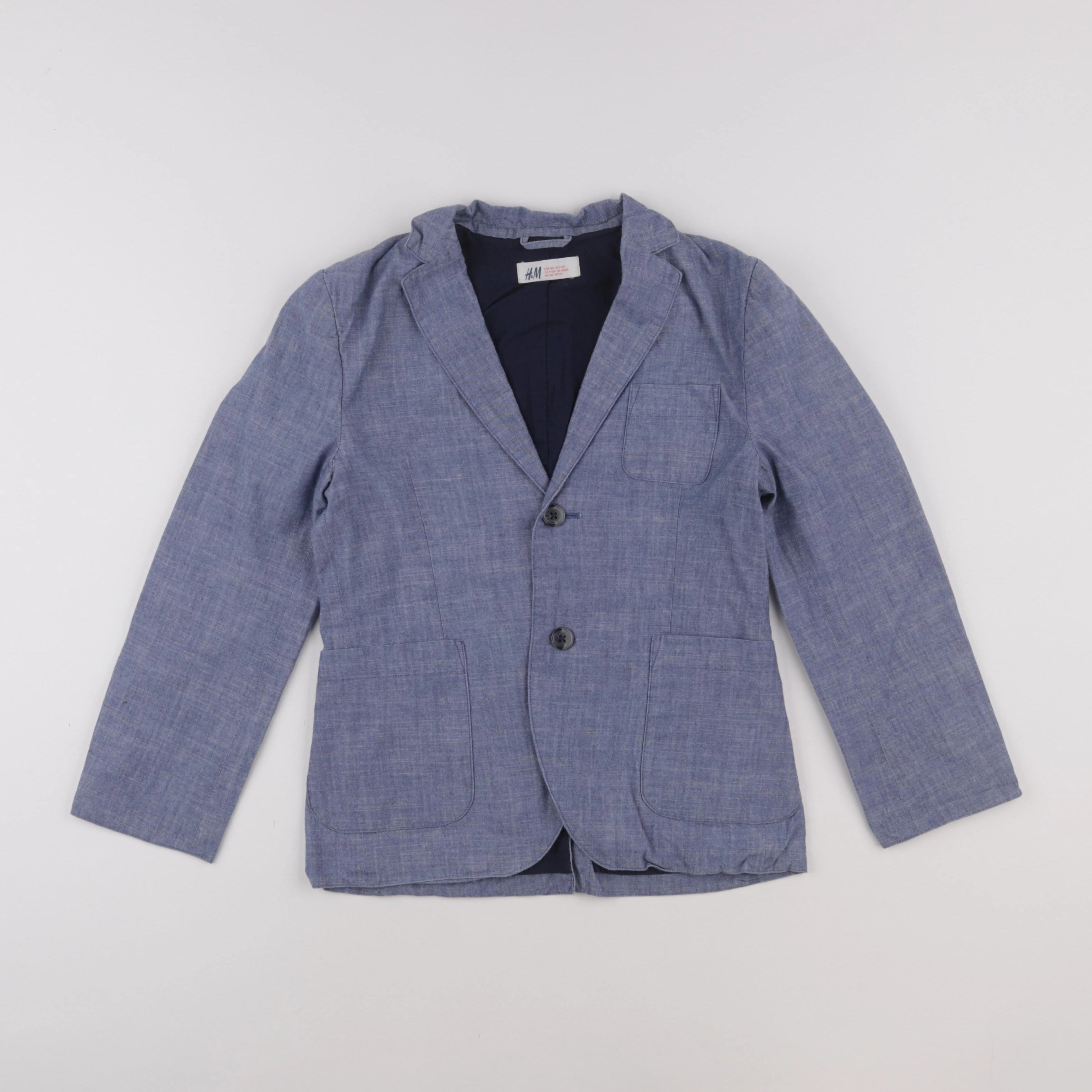 H&M - veste bleu - 9/10 ans