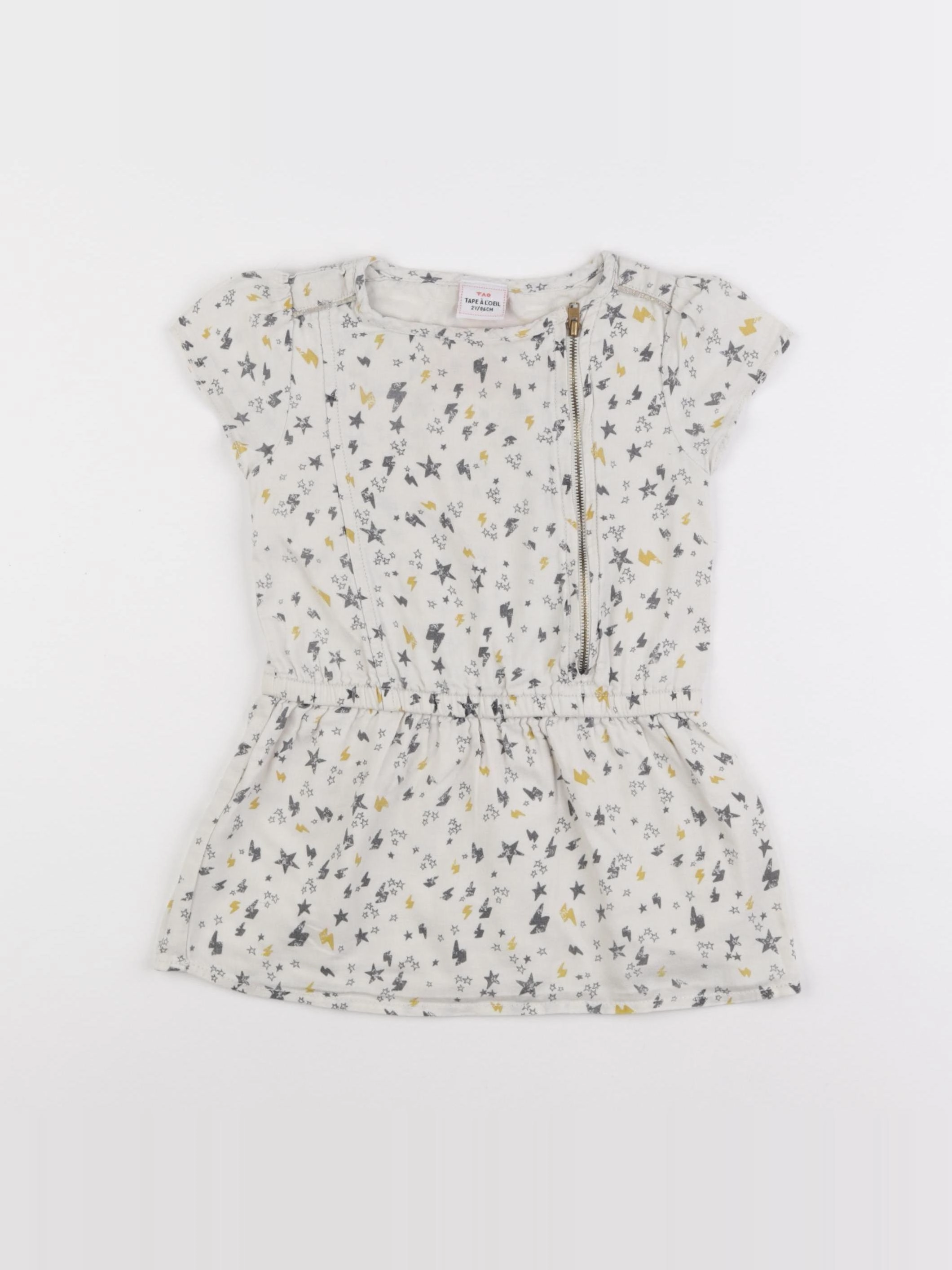 Tape à l'oeil - robe blanc - 2 ans