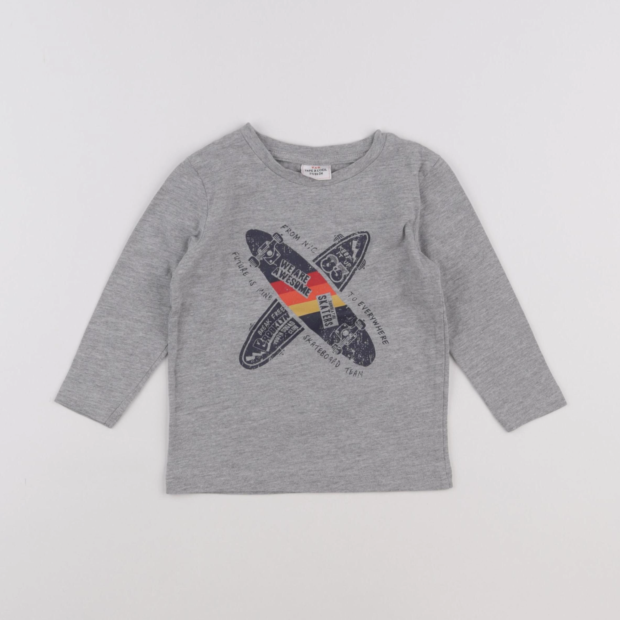Tape à l'oeil - tee-shirt gris - 2 ans