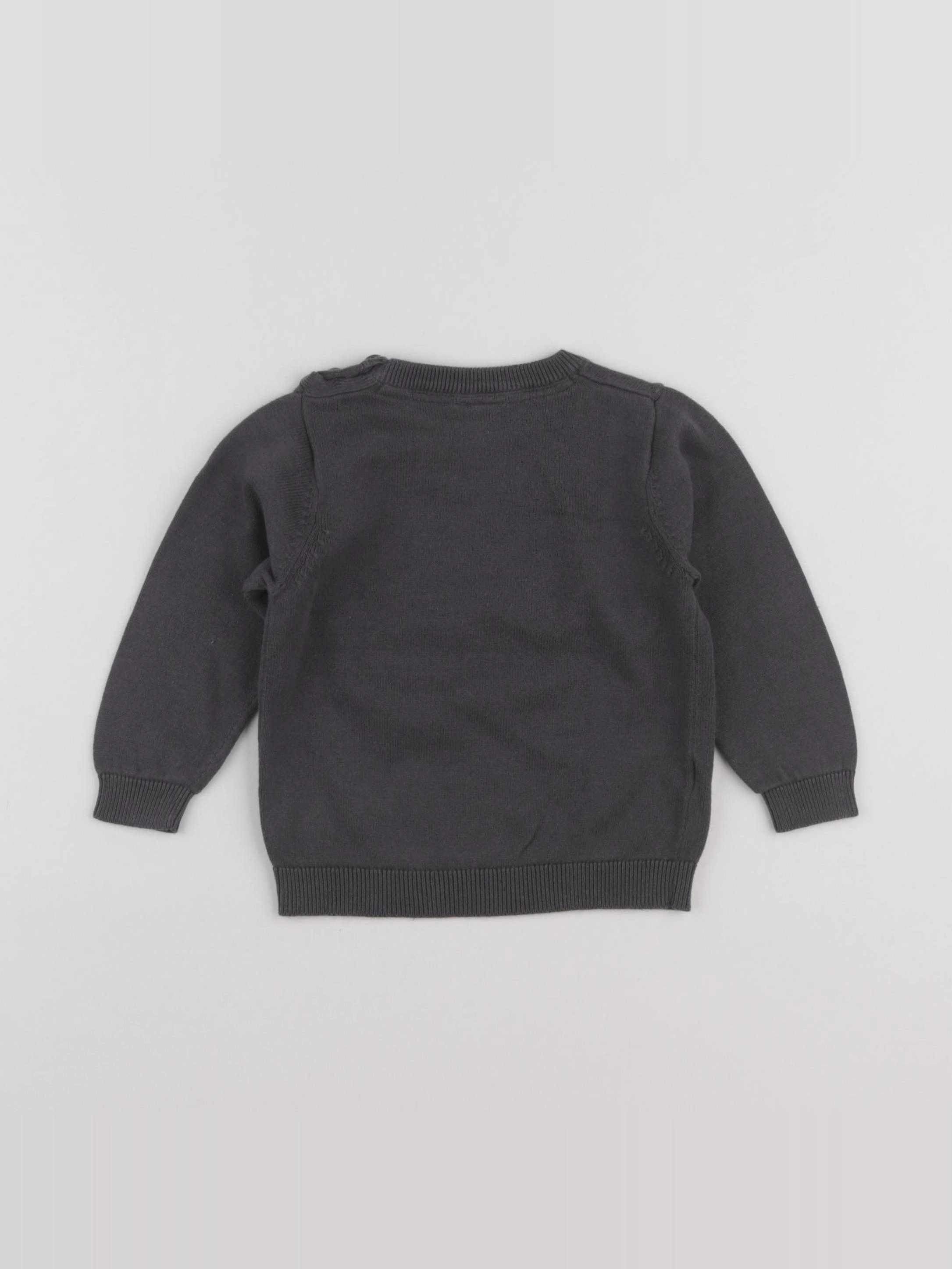 Tape à l'oeil - pull gris - 18 mois