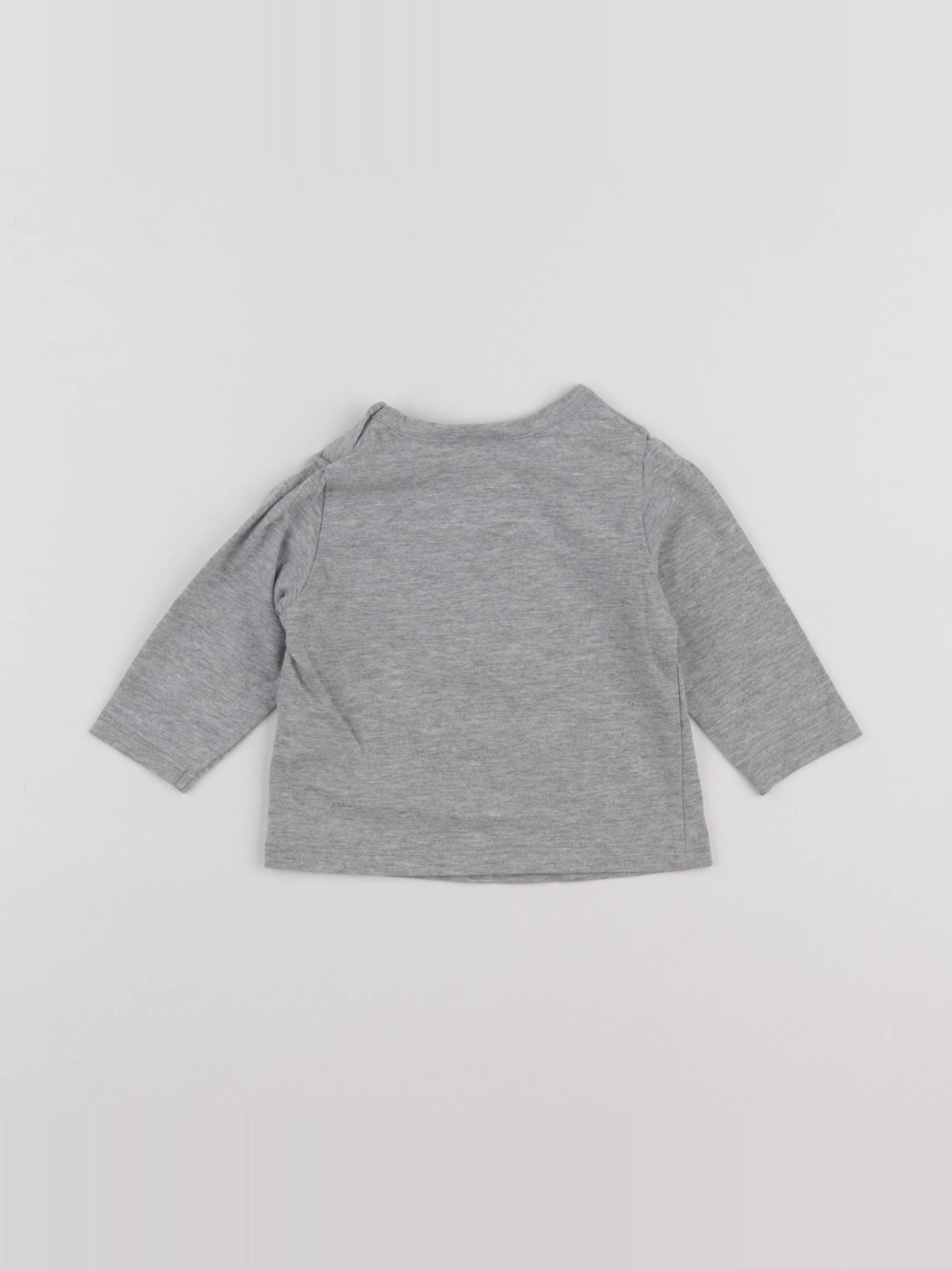 Tape à l'oeil - tee-shirt gris - 6 mois