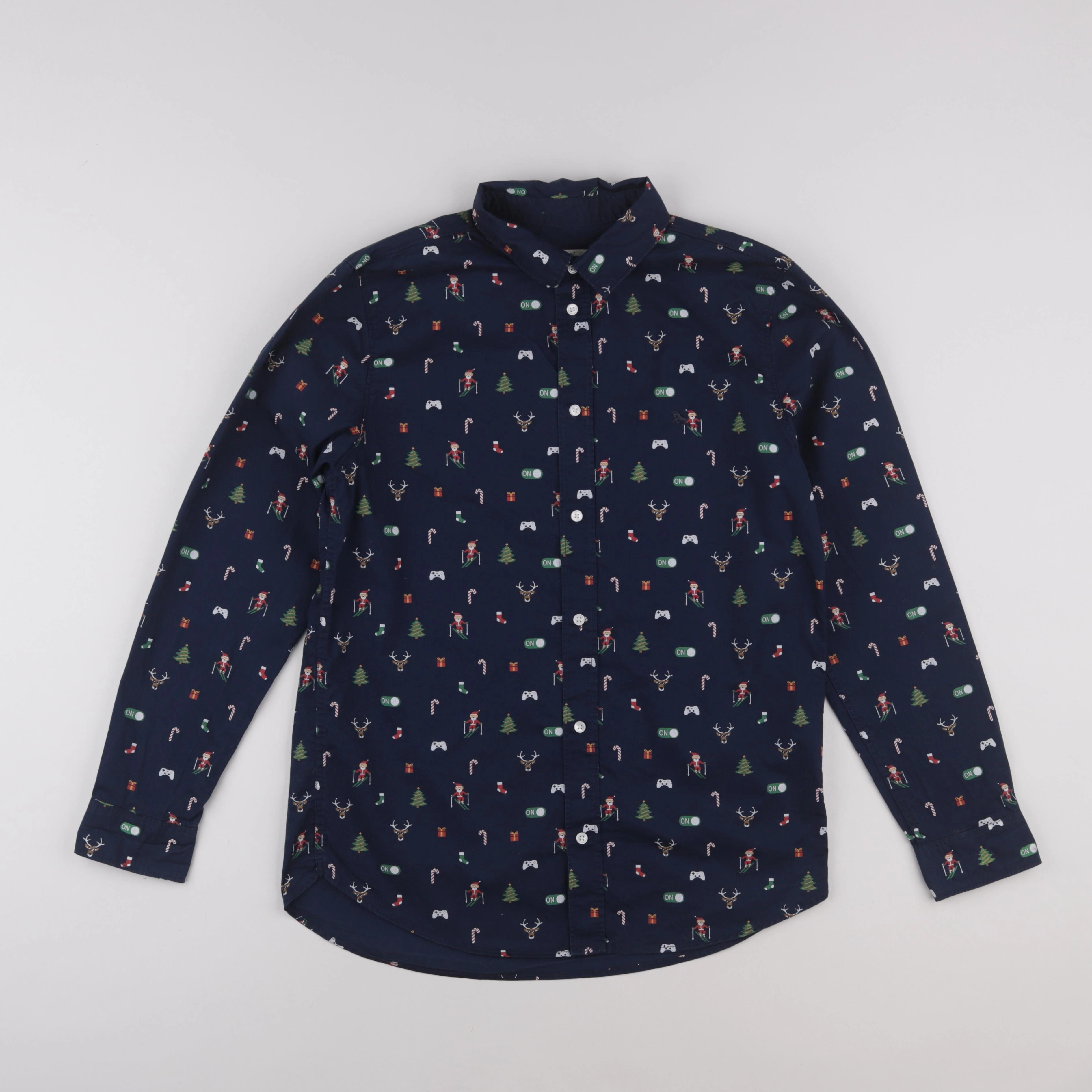 H&M - chemise bleu - 14 ans