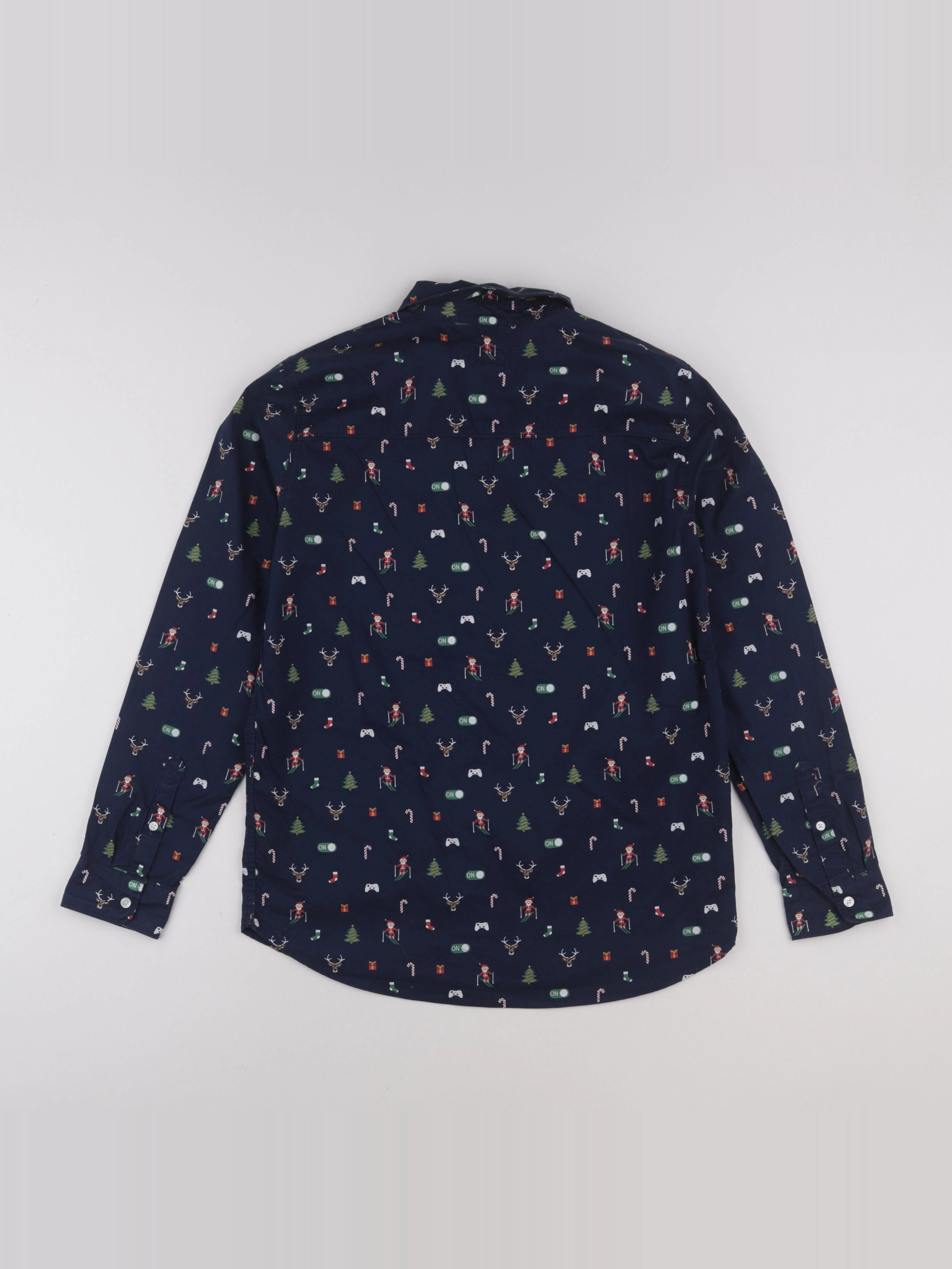 H&M - chemise bleu - 14 ans