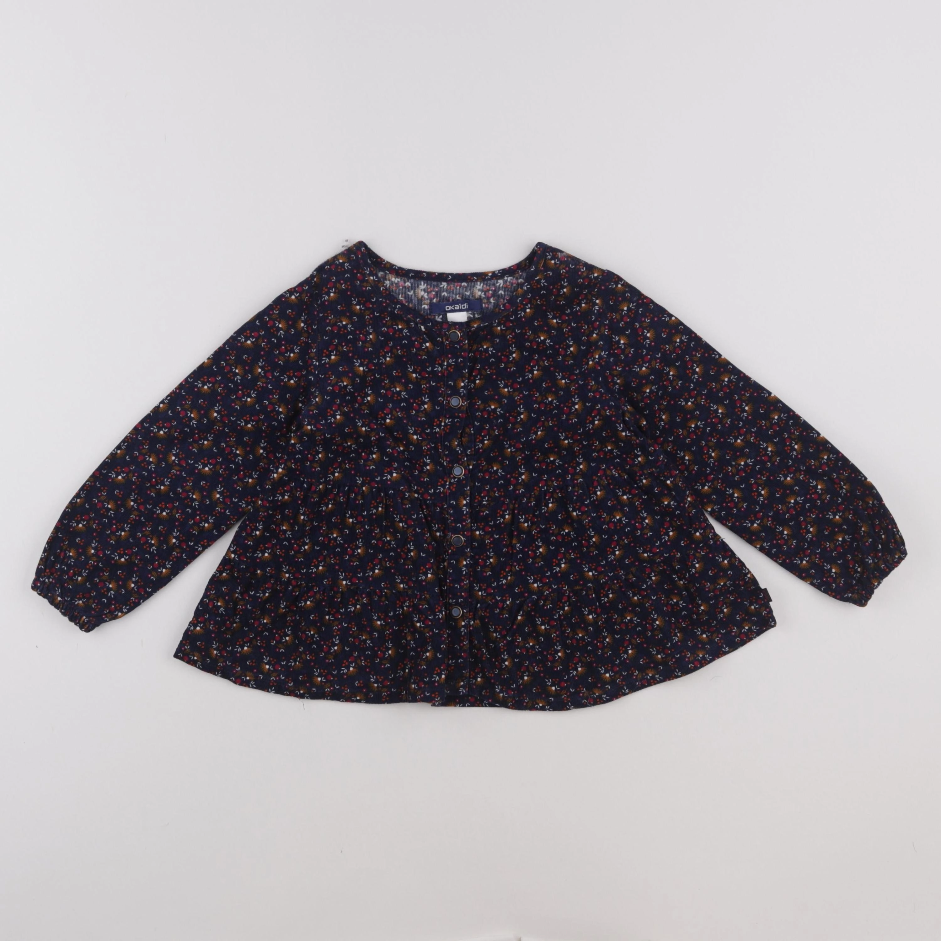 Okaidi - blouse bleu - 3 ans