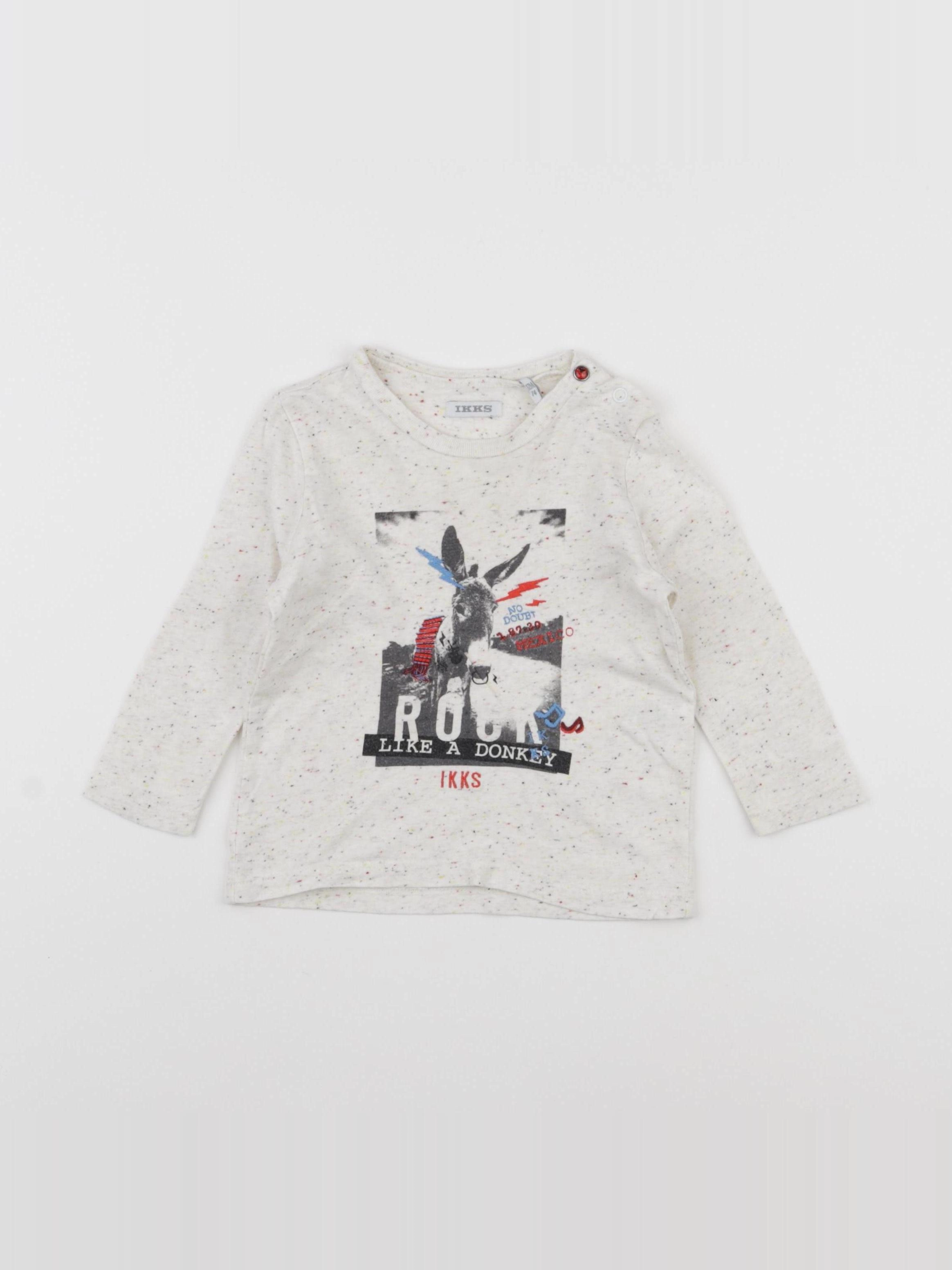 IKKS - tee-shirt blanc - 12 mois