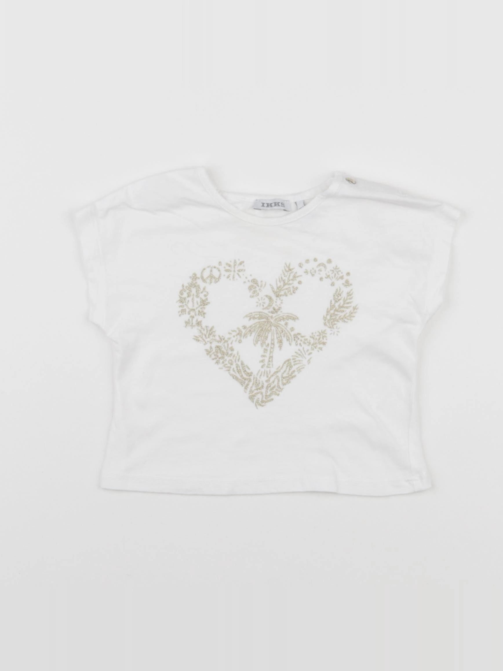 IKKS - tee-shirt blanc - 6 mois