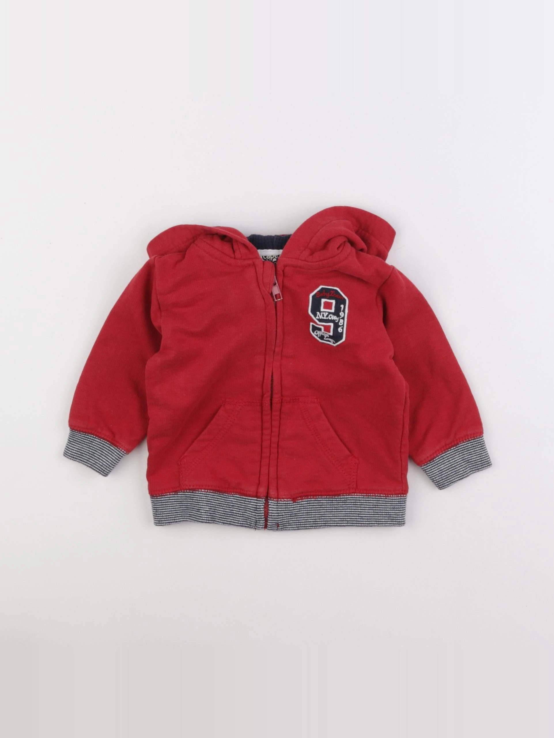 Tape à l'oeil - sweat rouge - 6 mois
