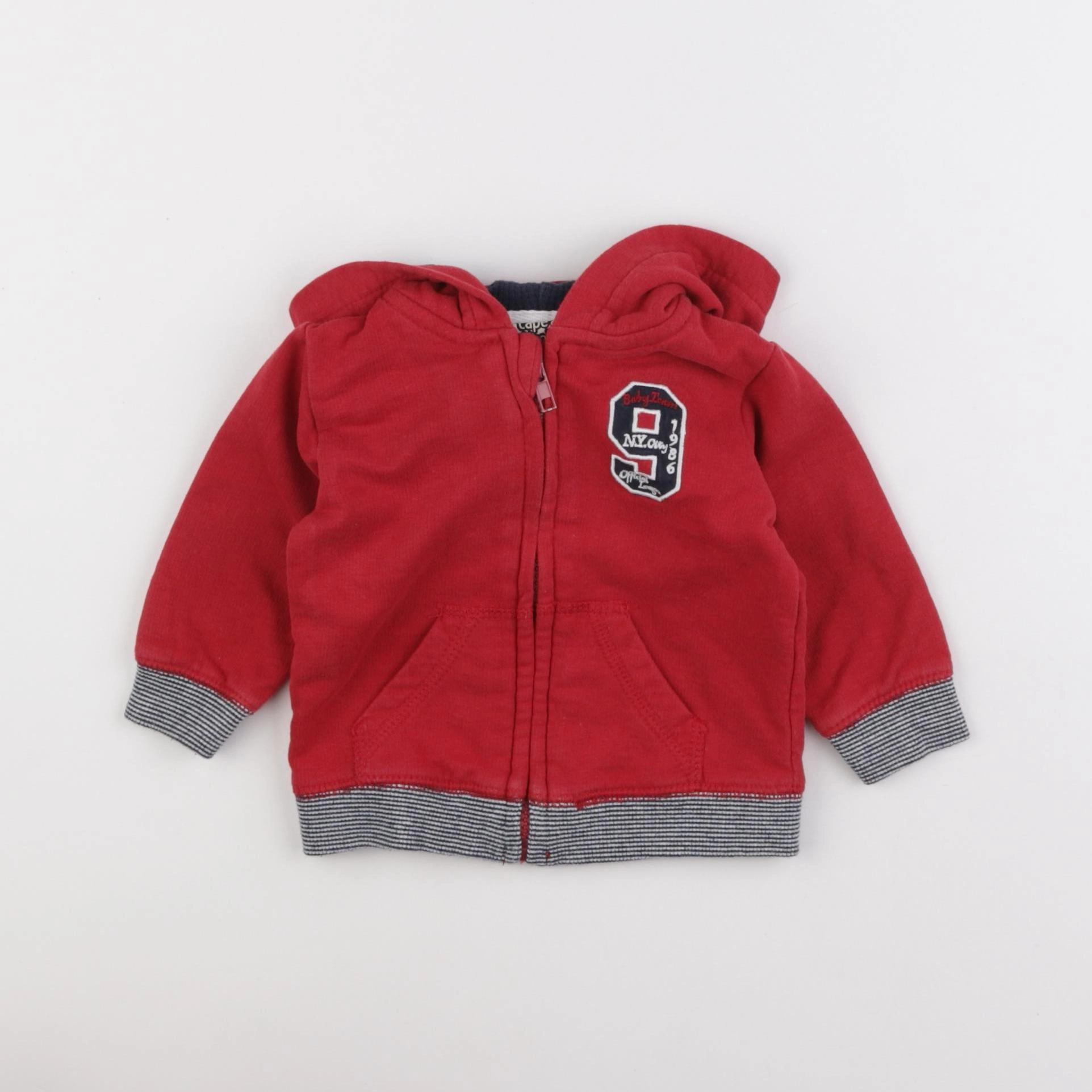 Tape à l'oeil - sweat rouge - 6 mois