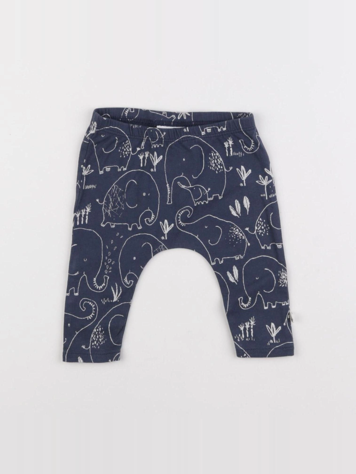 Next - legging bleu - 3/6 mois