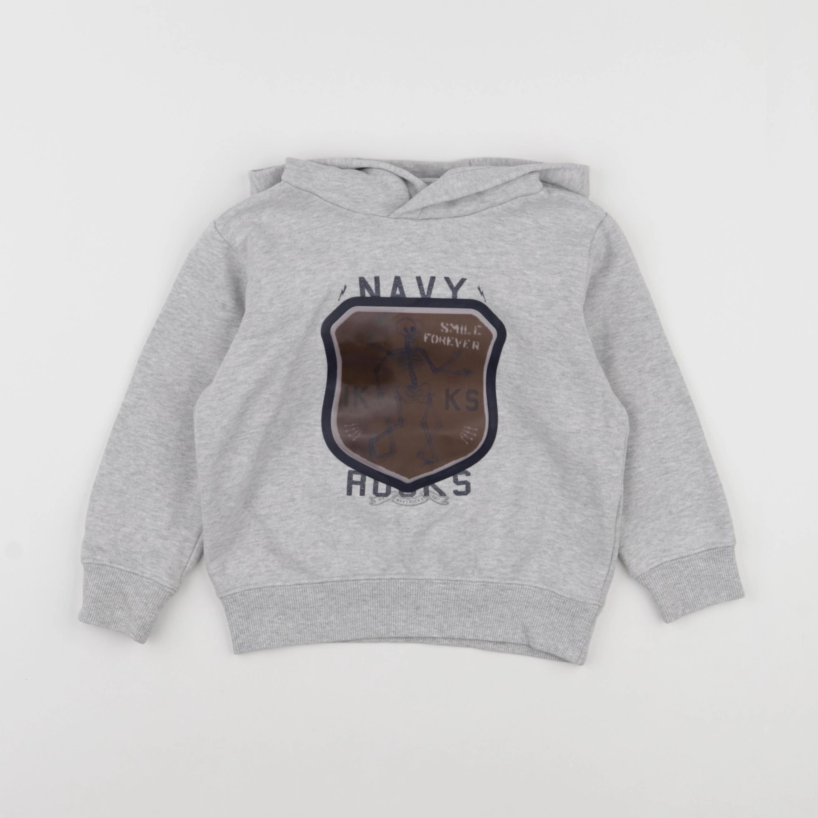 IKKS - sweat gris - 4 ans